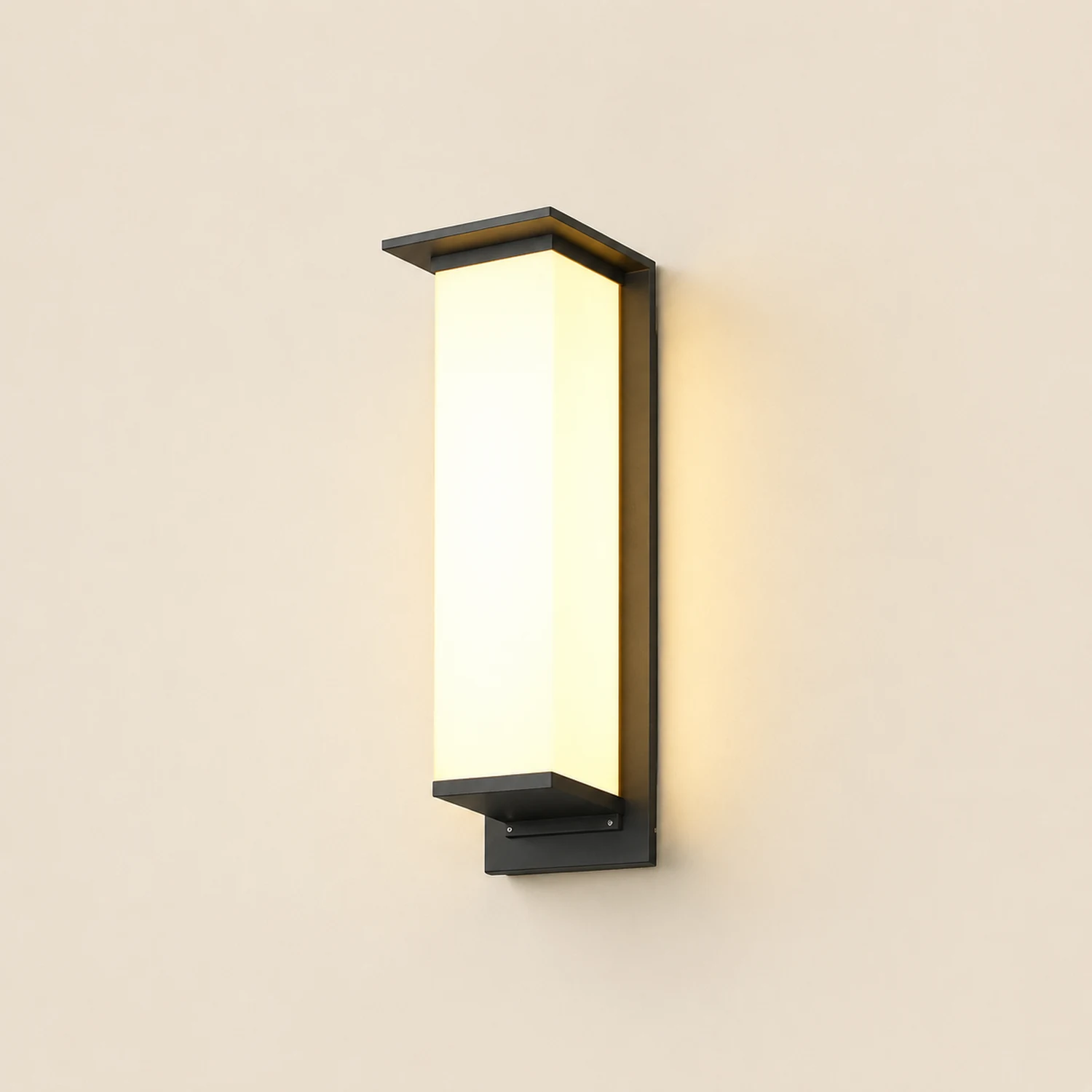 Orr Rechteck Außenwandleuchte Solar, 18CM/35CM/51CM/68CM/80CM/120CM Lang - Lumpaz