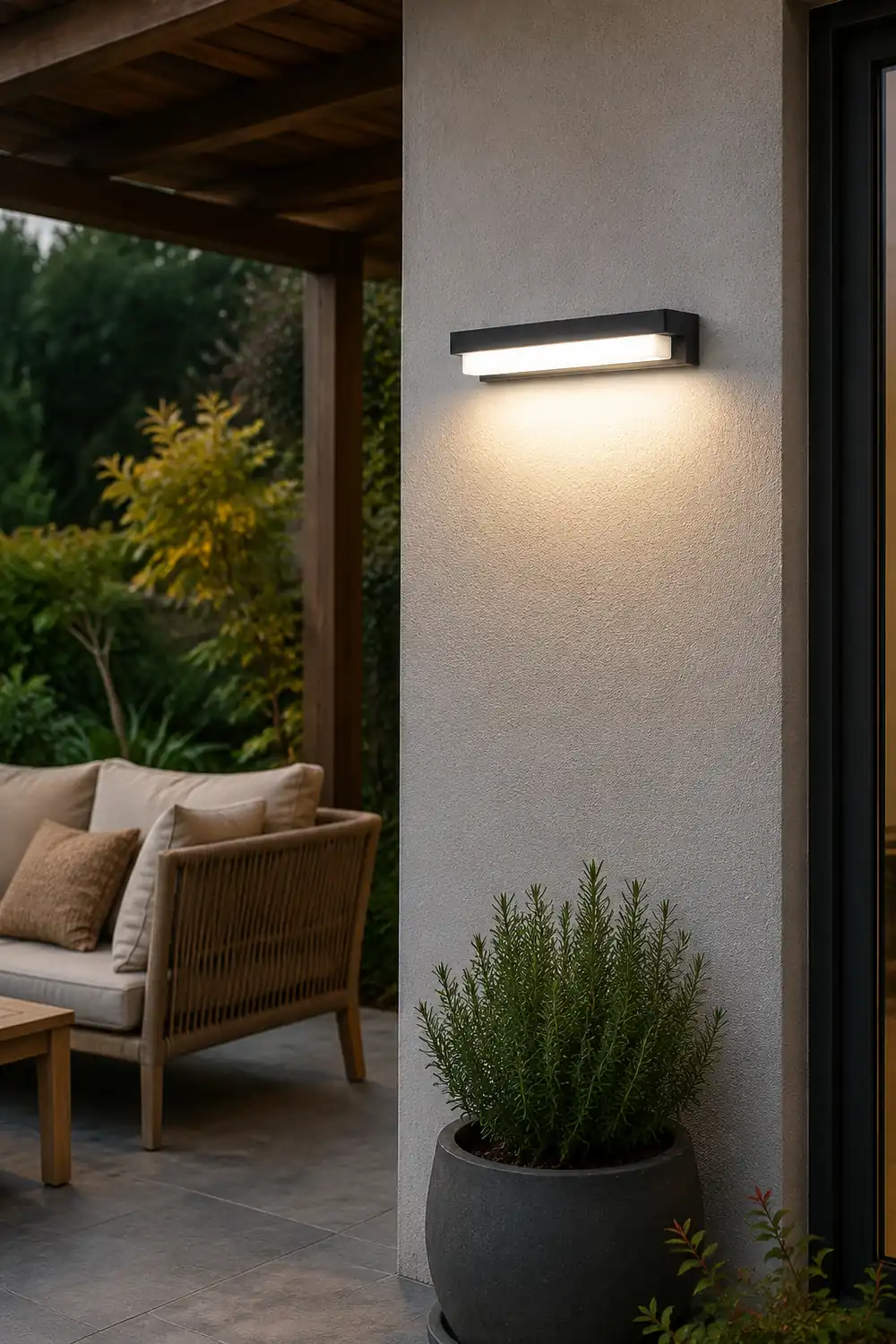 Orr Solar Außenwandleuchte, 32CM Lang - Lumpaz