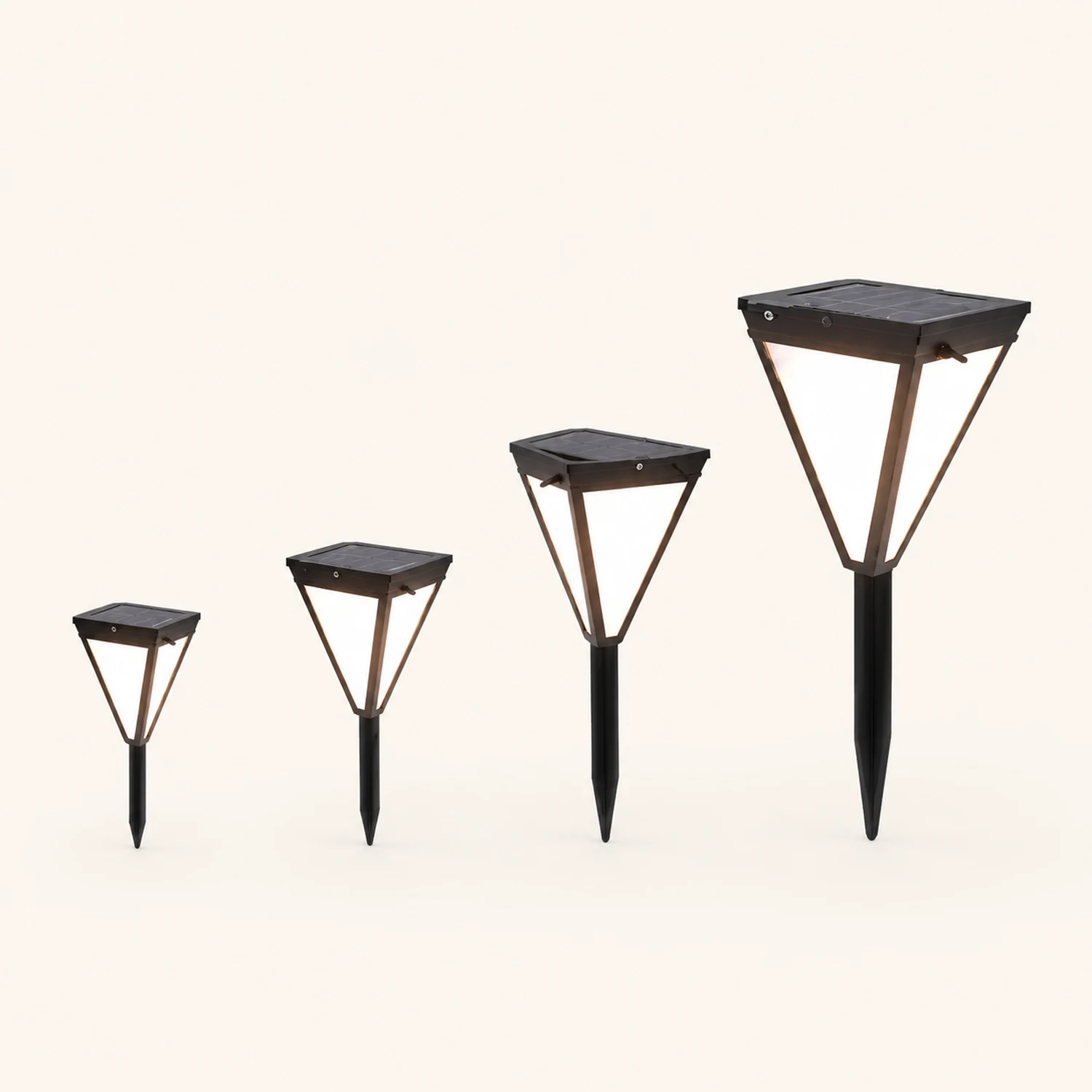 Orr Solar Außen-Wegeleuchte, Aluminium & Glas, 62CM Lang - Lumpaz