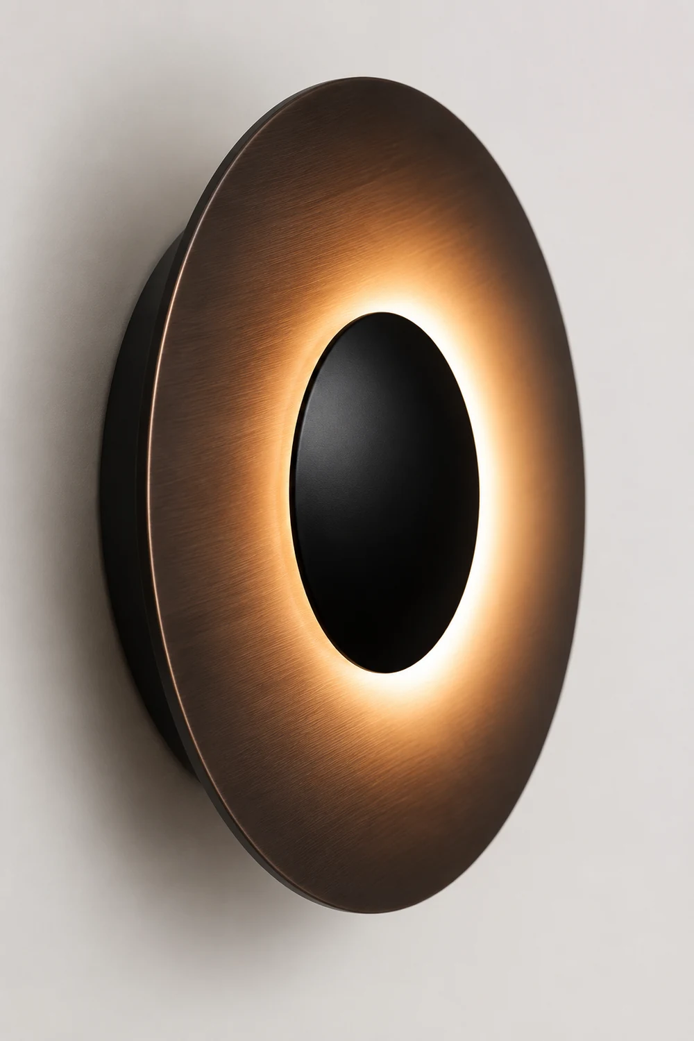 Orr Rund Außenwandleuchte Schwarz/Weiß, ∅ 30/40CM - Lumpaz