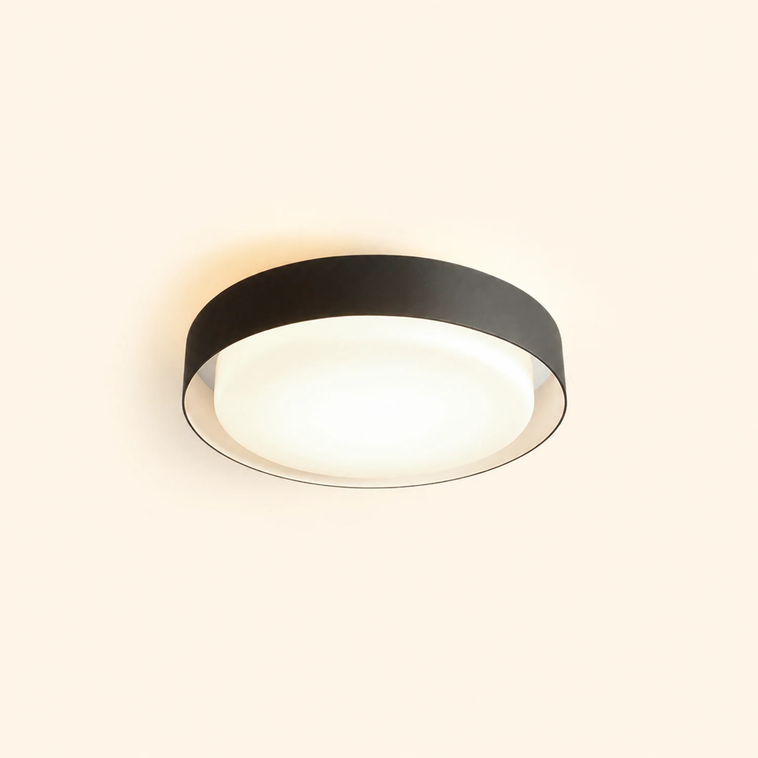 Orr Außendeckenleuchte Schwarz & Weiß, ∅33/50CM - Lumpaz