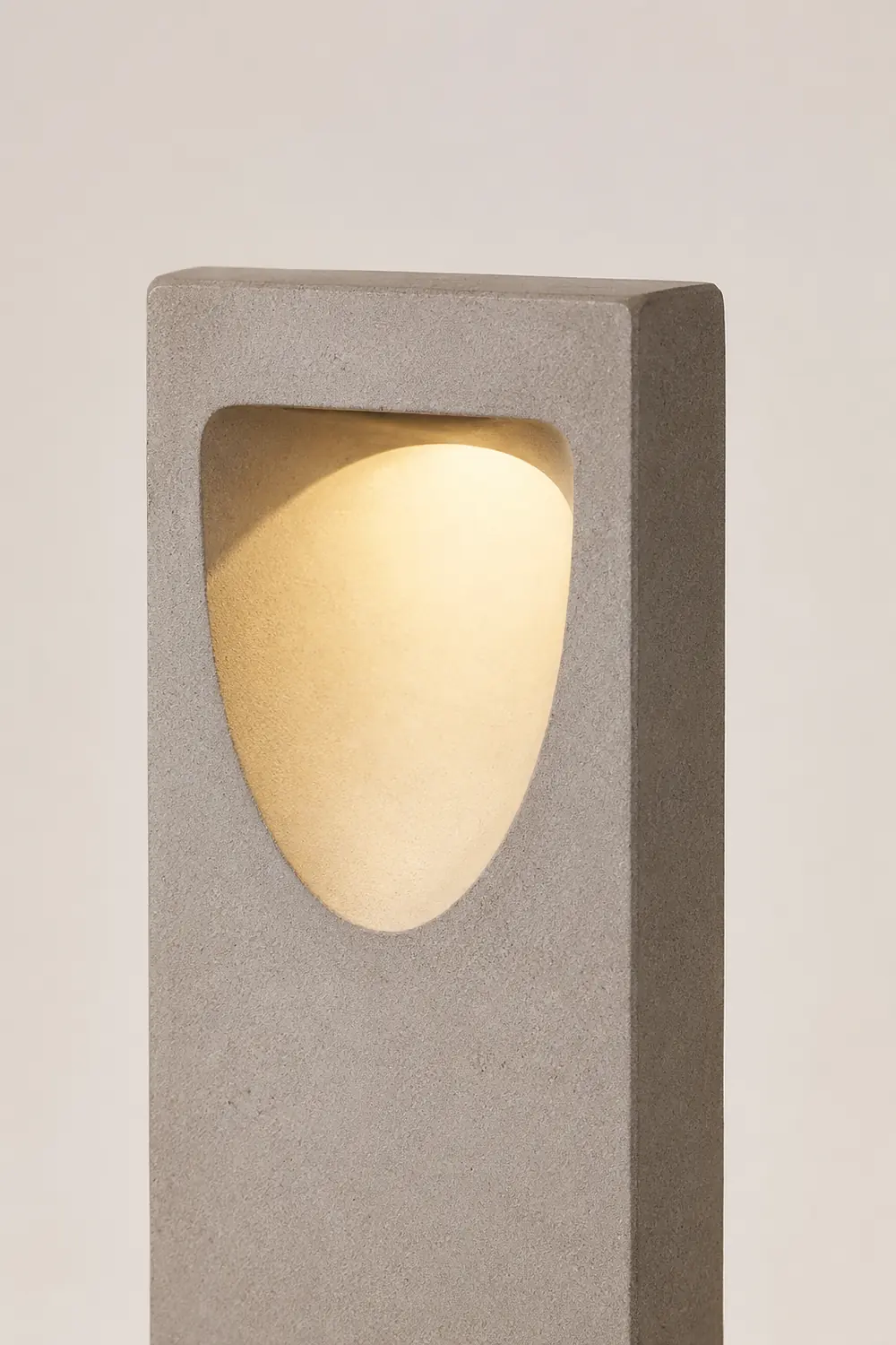 Pena Reflektion Minimalistisch Außen-Pollerleuchte Grau, Metall & Aluminium, 80CM Lang - Lumpaz