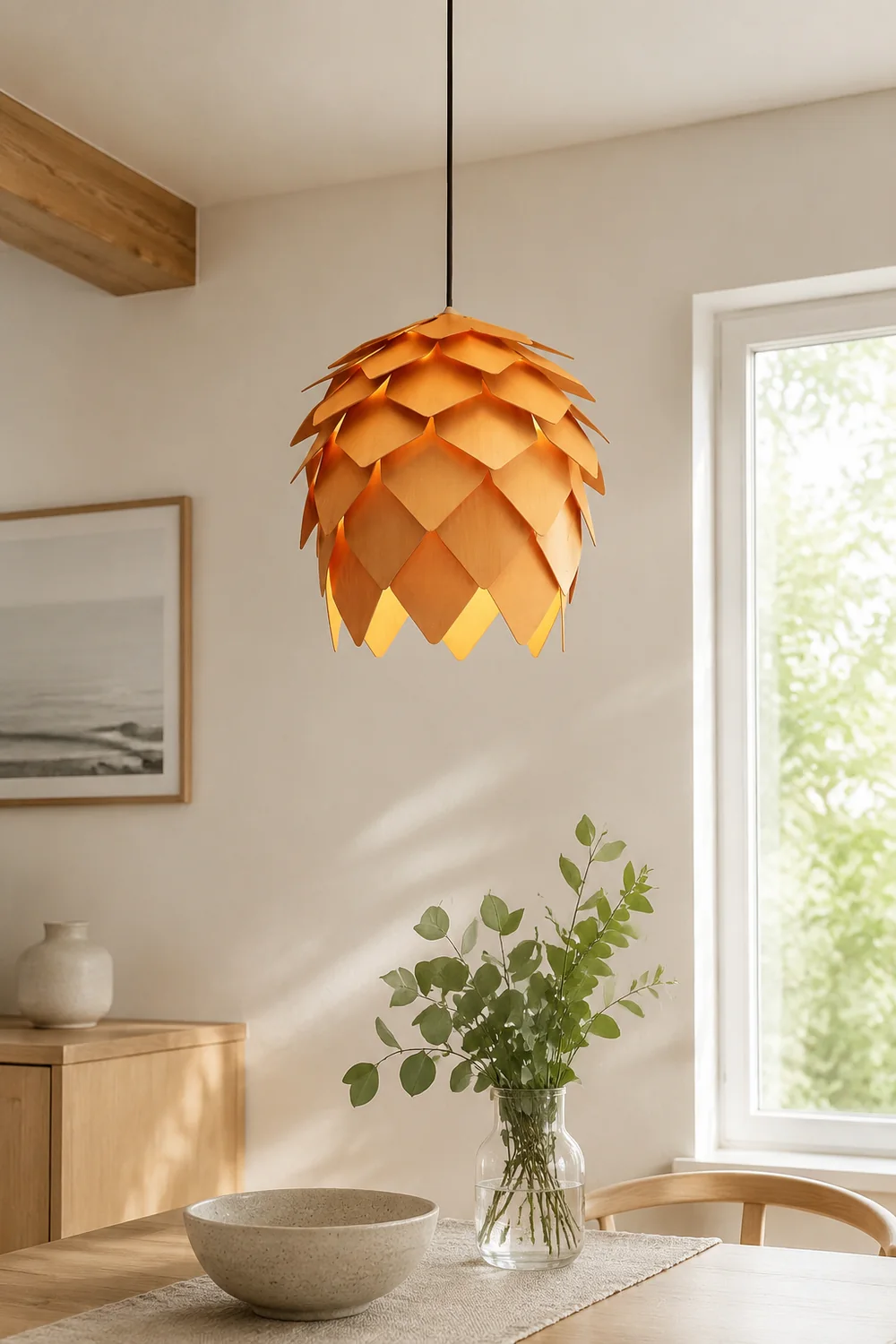 Ozawa Pendelleuchte Kiefernzapfen, ∅25/40/50/60CM - Lumpaz