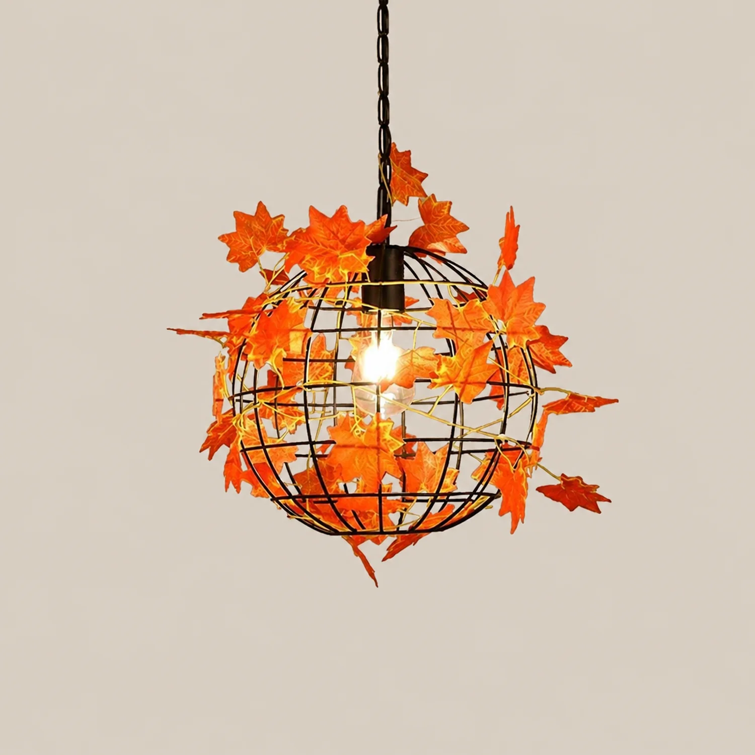 Nest Modern Pendelleuchte mit Planzendekor, 3 Farben, ∅30CM - Lumpaz