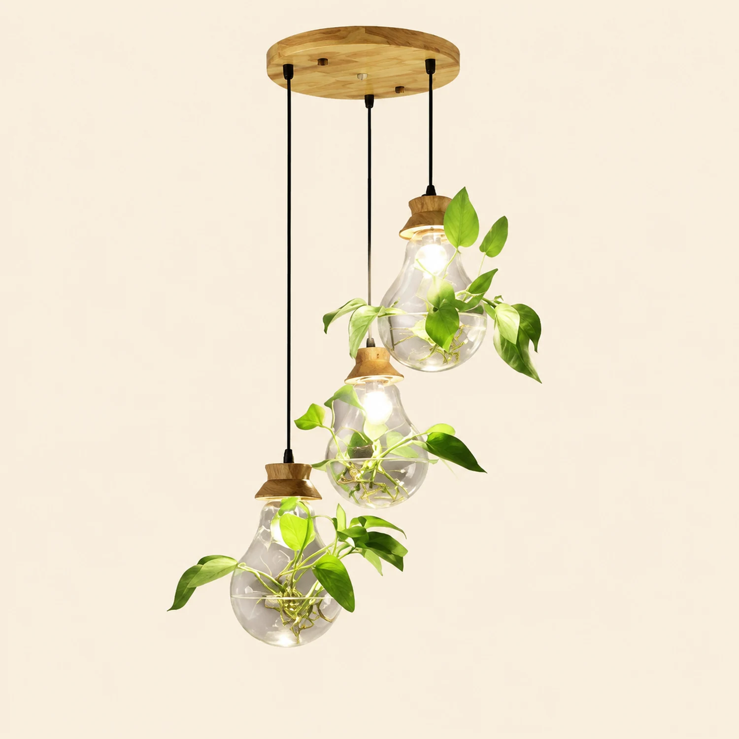 Nest Pendelleuchte Pflanzentopf-Cluster, 2 Farben/Shape, 1/3-flammig - Lumpaz