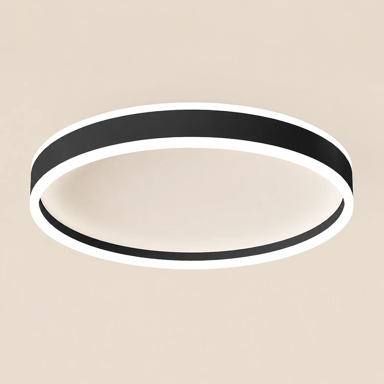Quinn Deckenleuchte Ring, Minimalistisch, 2 Farben, ∅40CM/50CM - Lumpaz