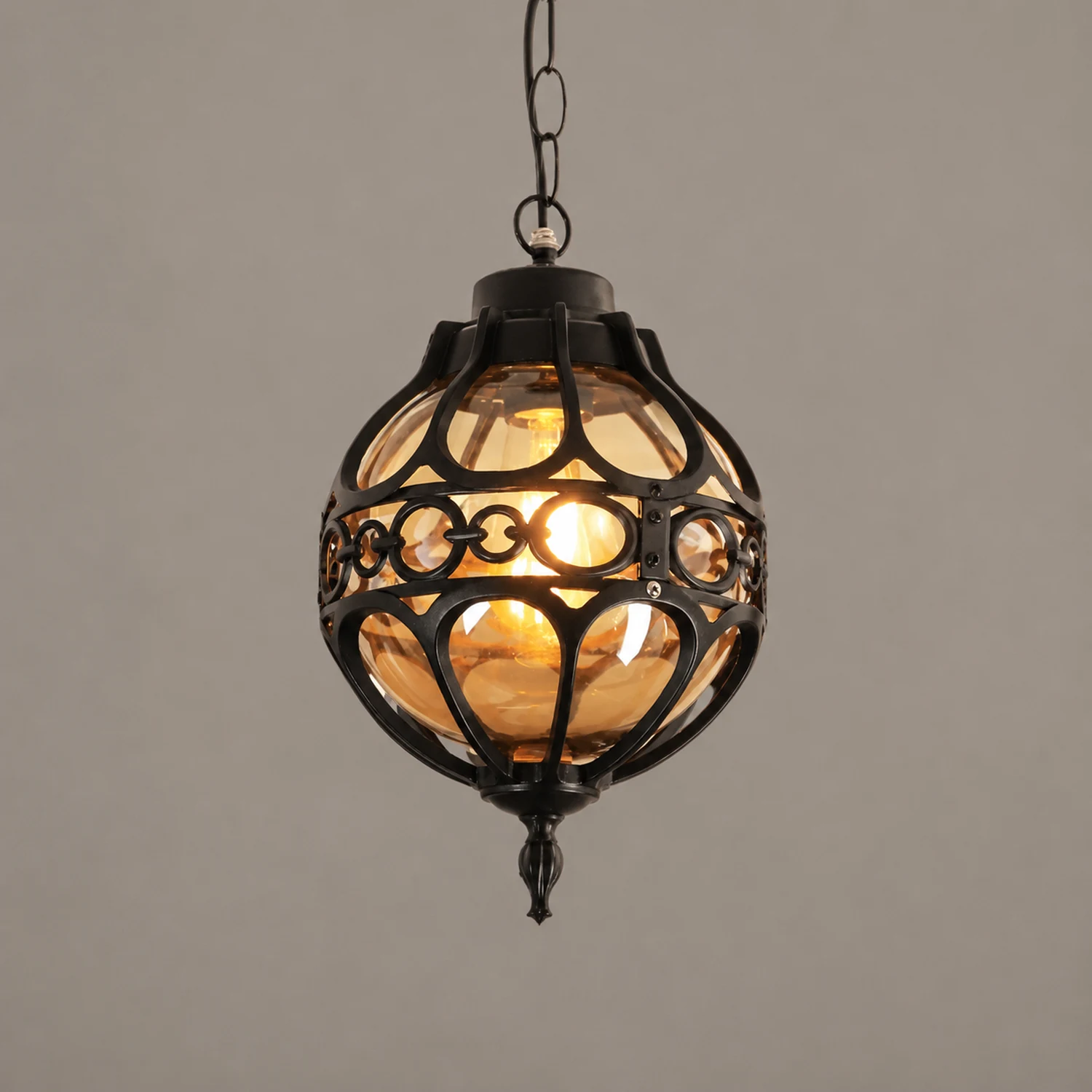 Alessio Vintage Pendelleuchte, Schwarz/Bronze, ∅18/23CM - Lumpaz