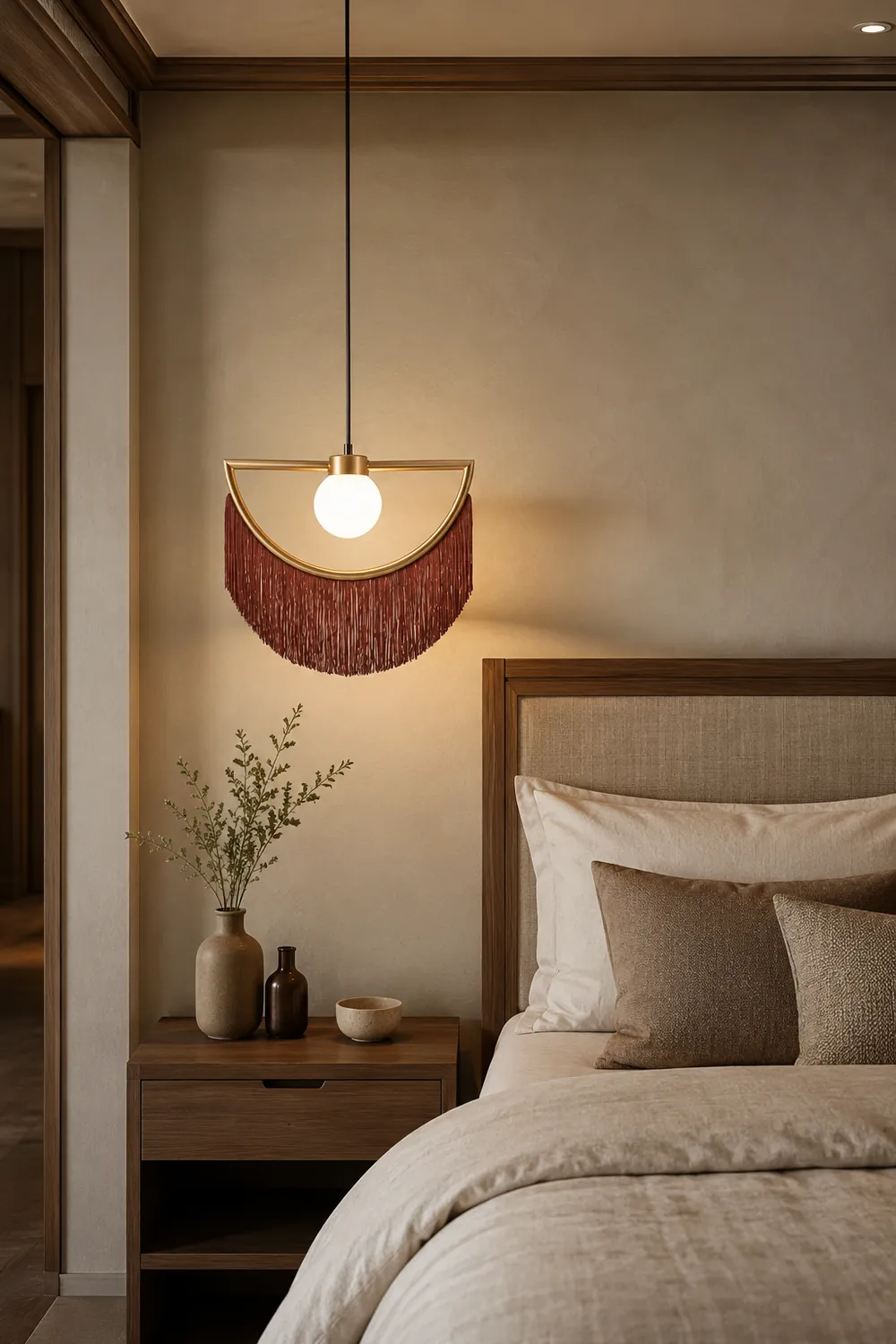 Minori Halbrund Pendelleuchte, 4 Farben, 38/60CM Lang - Lumpaz