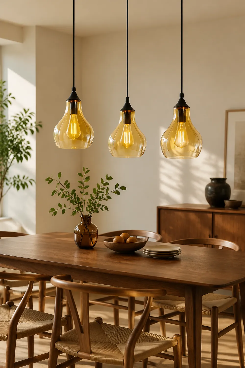 Morandi Modern Pendelleuchte, 3 Farben, 20CM Lang - Lumpaz