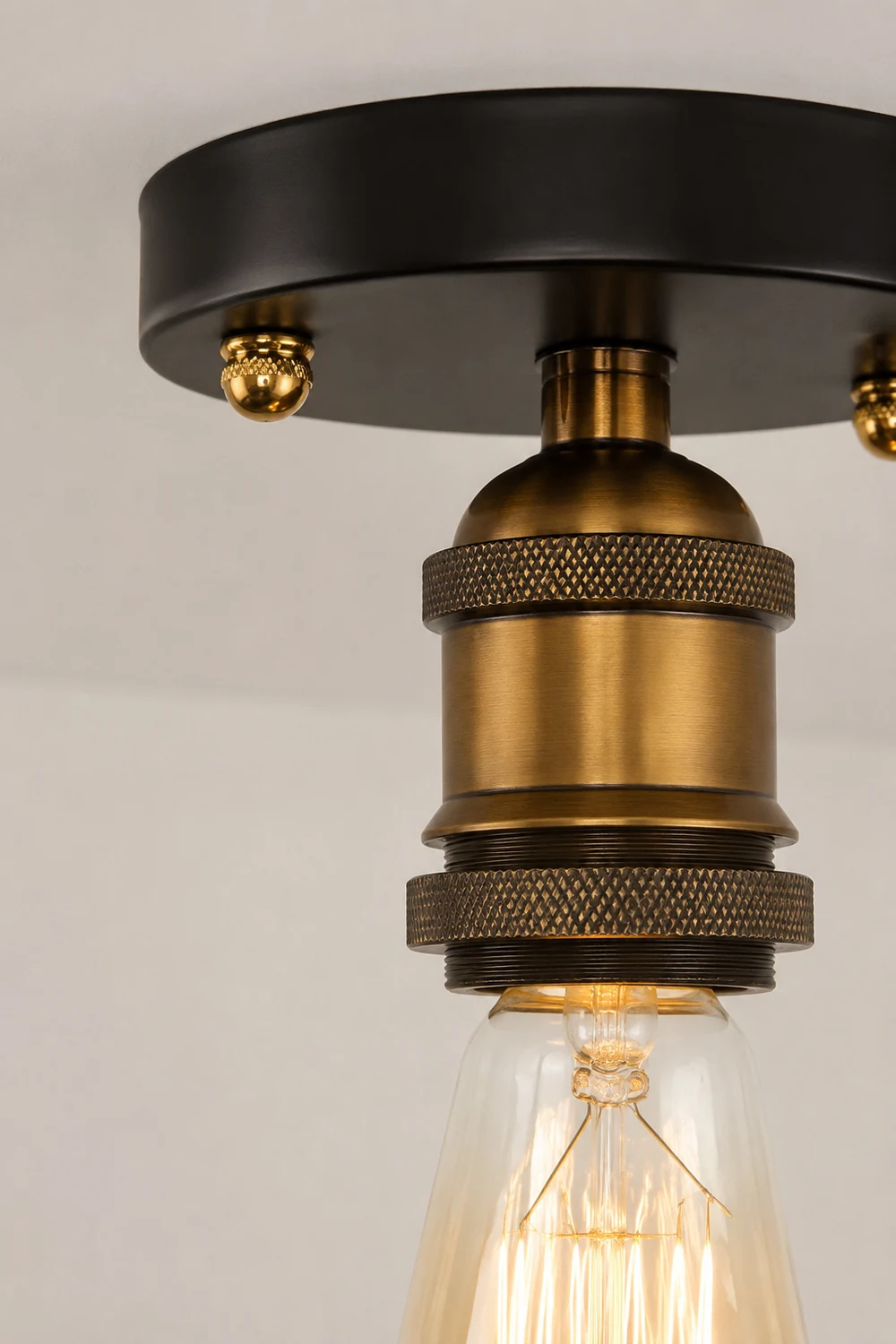 Alessio Industriell Deckenleuchte aus Metall, 13CM Lang - Lumpaz