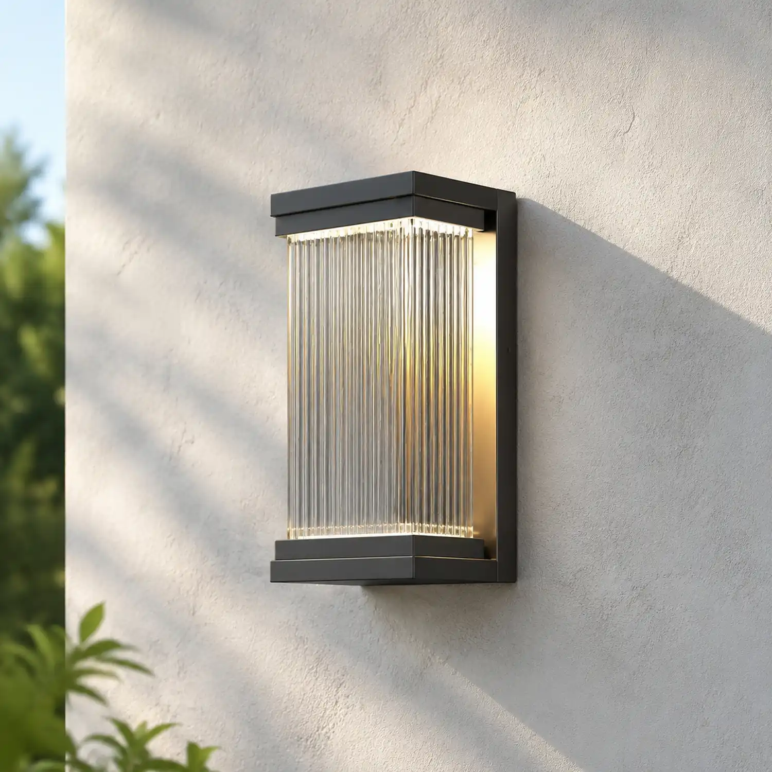 Orr Minimalistisch Außenwandleuchte, 17CM Lang - Lumpaz