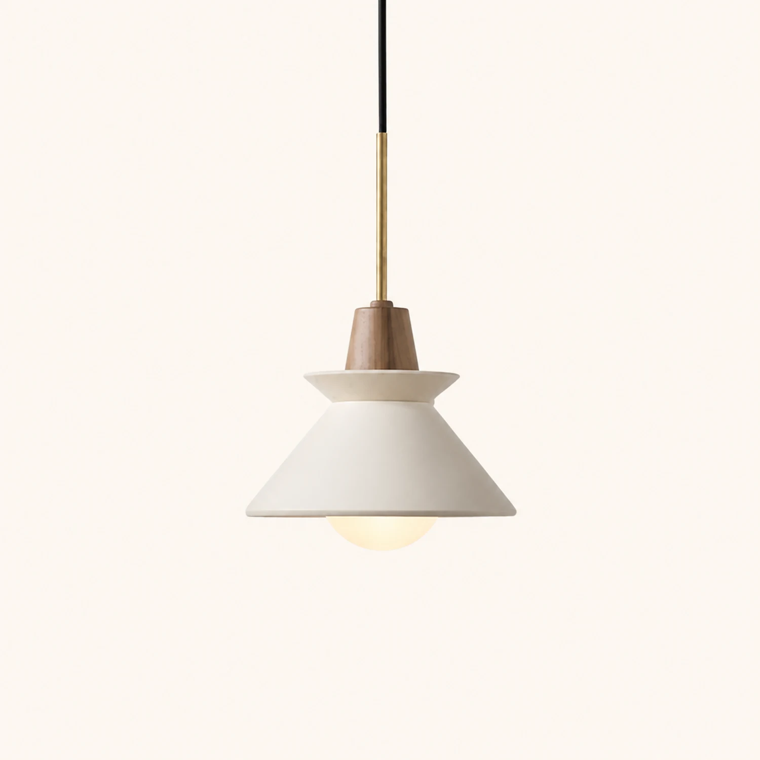 Ozawa MInimalistisch Pendelleuchte Weiß, ∅20/25CM - Lumpaz