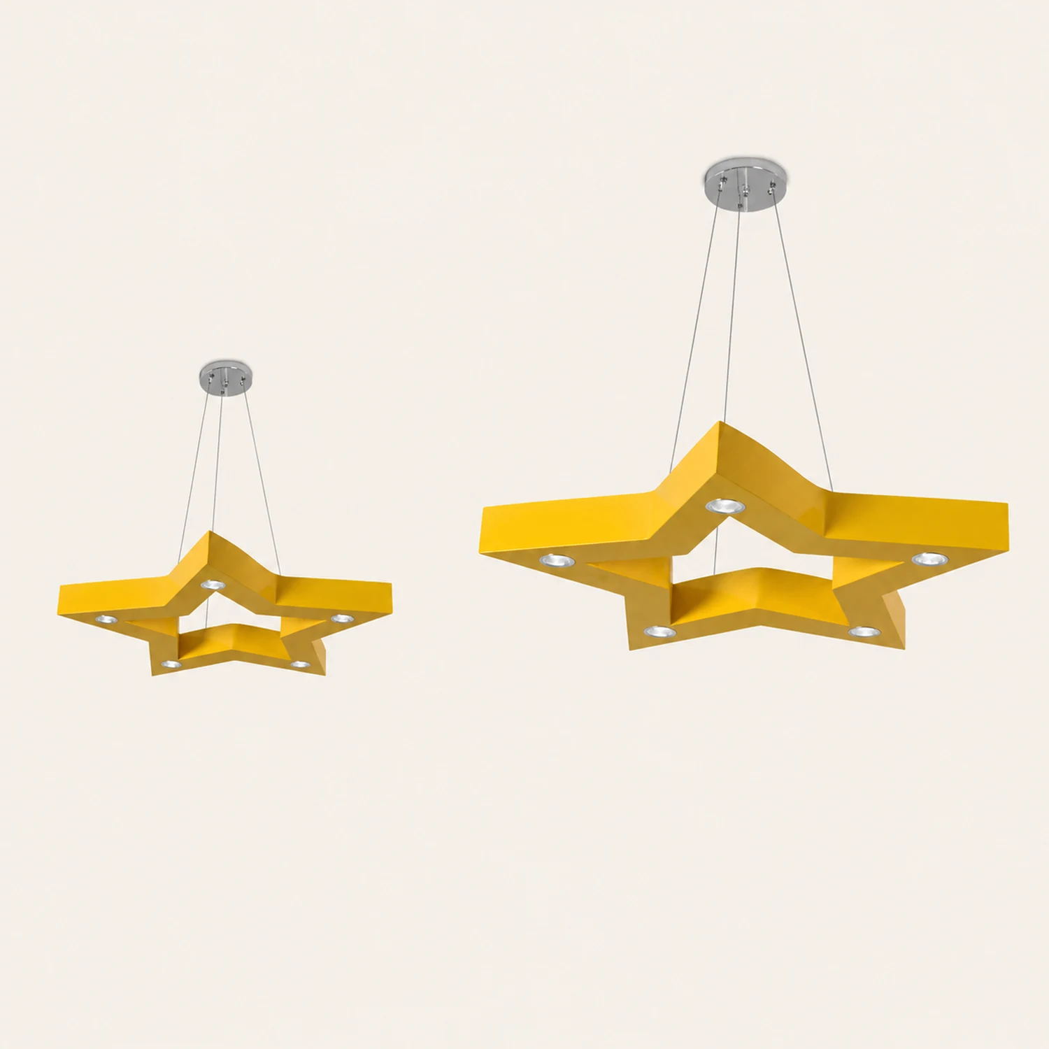 Minori Pendelleuchte Sterndesign, 4 Farben, 60CM Lang - Lumpaz
