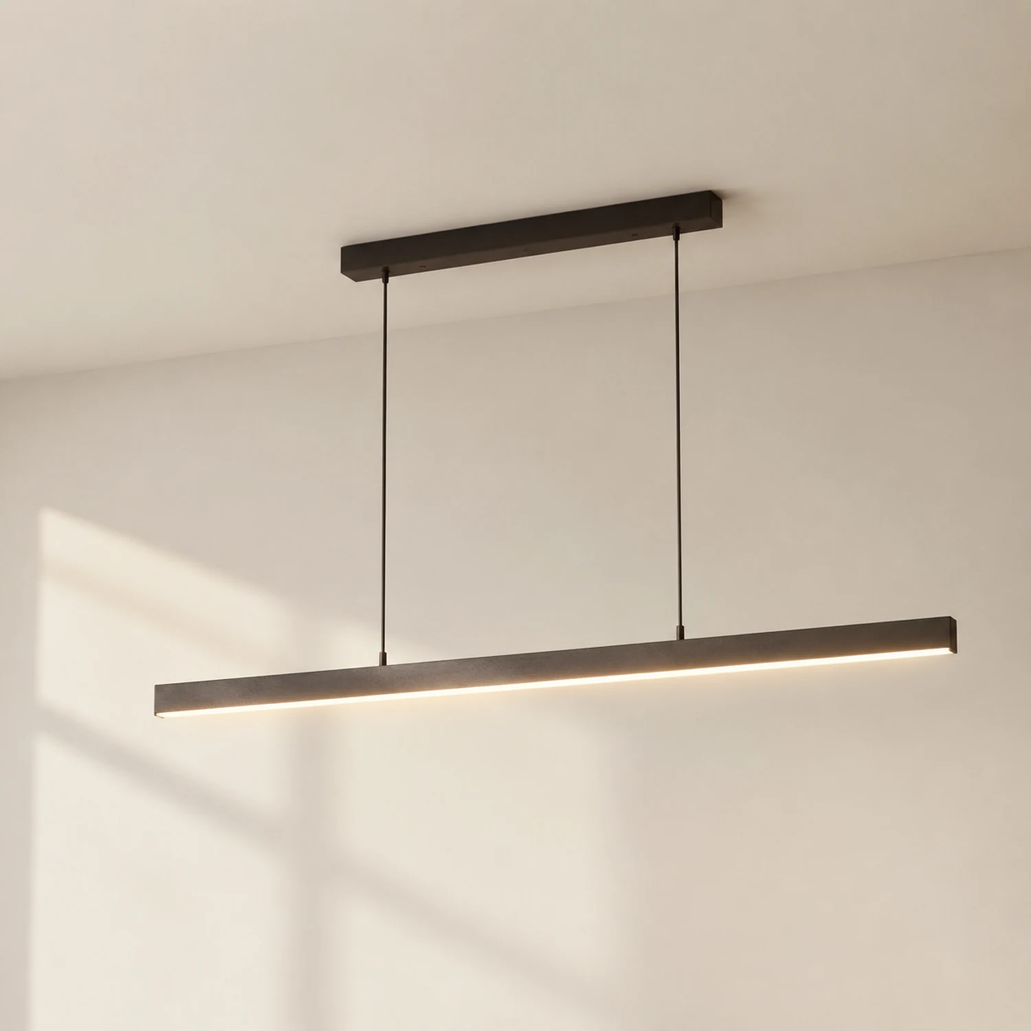 Edge Moderne einfache lineare LED Pendelleuchte, L 80/150CM - Lumpaz