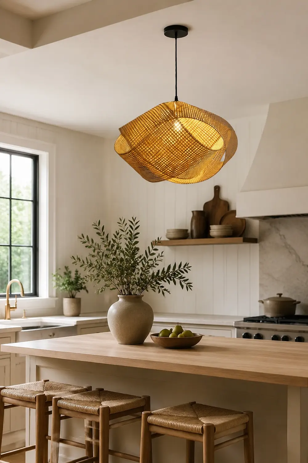 Ritta Pendelleuchte, Verdrehten Form, ∅41/50CM - Lumpaz