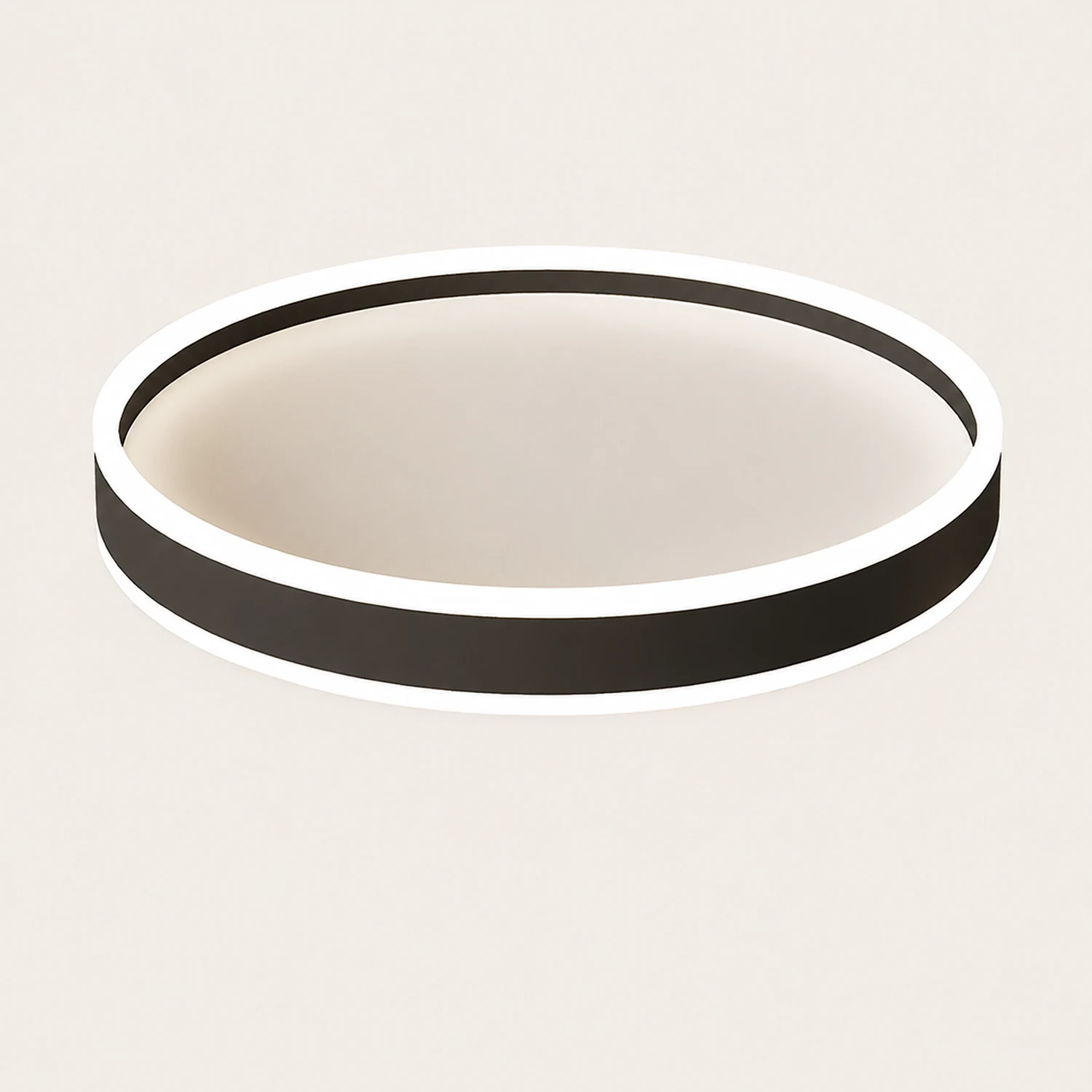 Quinn Deckenleuchte Ring, Minimalistisch, 2 Farben, ∅40CM/50CM - Lumpaz