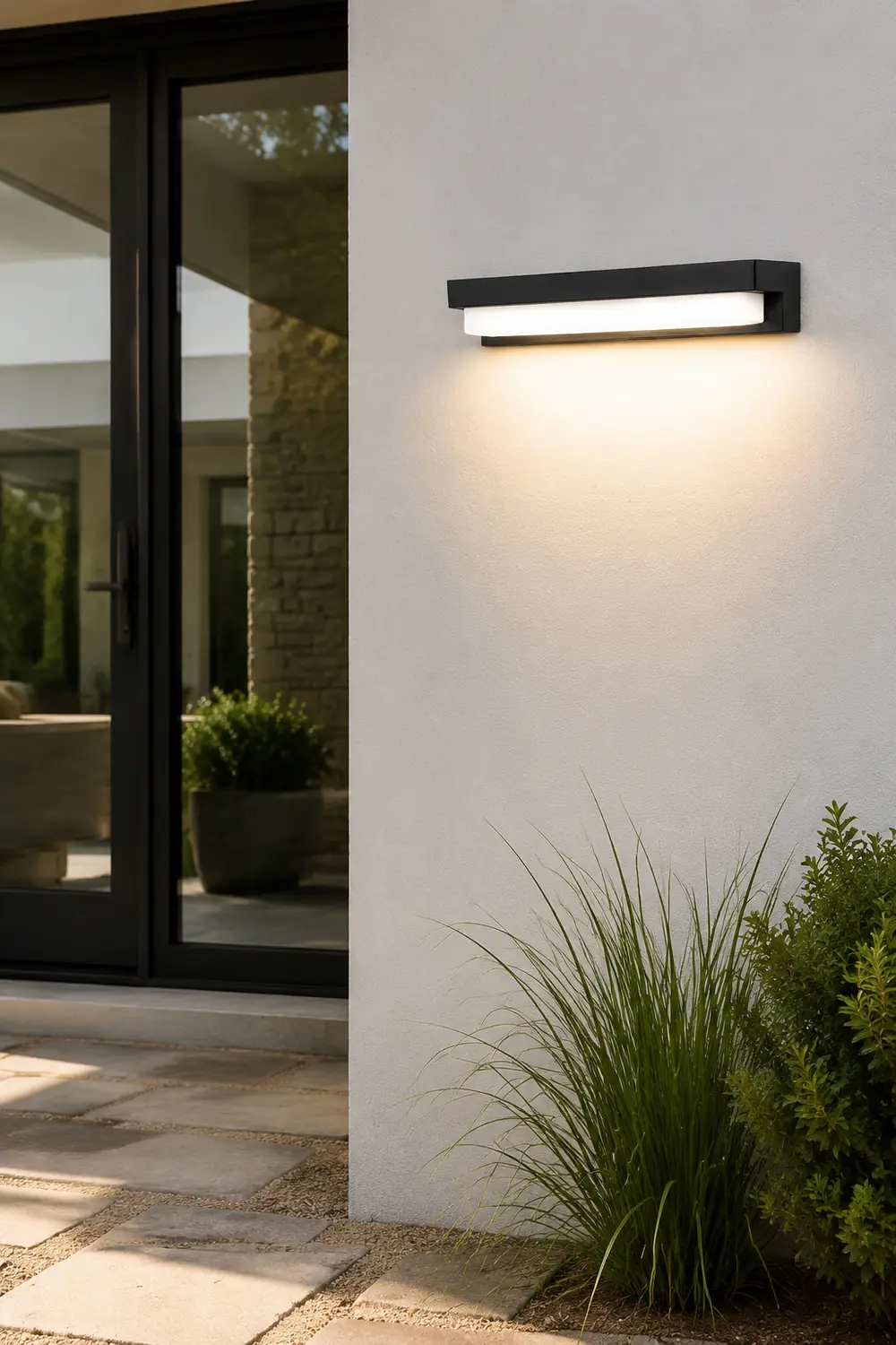 Orr Solar Außenwandleuchte, 32CM Lang - Lumpaz