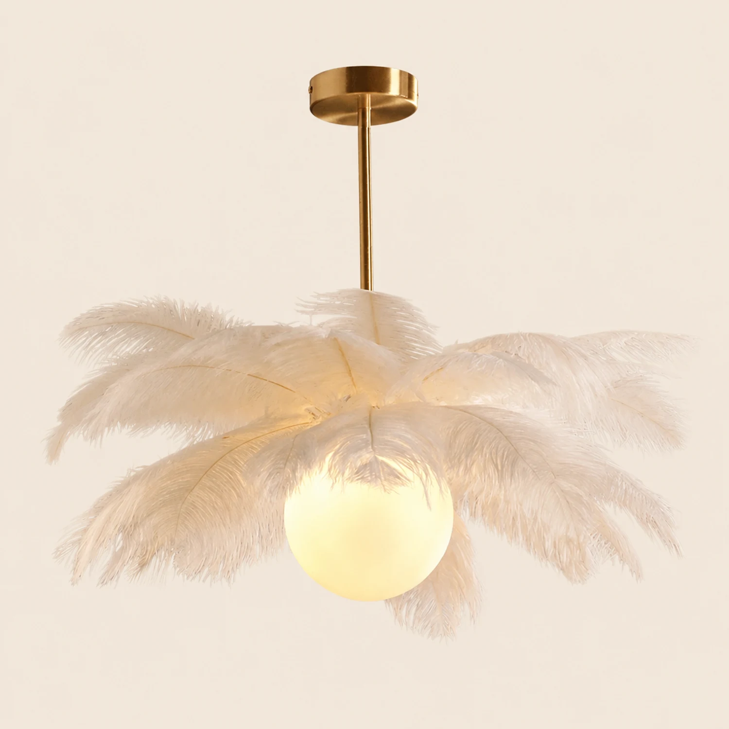 O'Moore  Kronleuchter Straußenfeder Vögel, 2 Stile, ∅56CM/60CM/65CM - Lumpaz