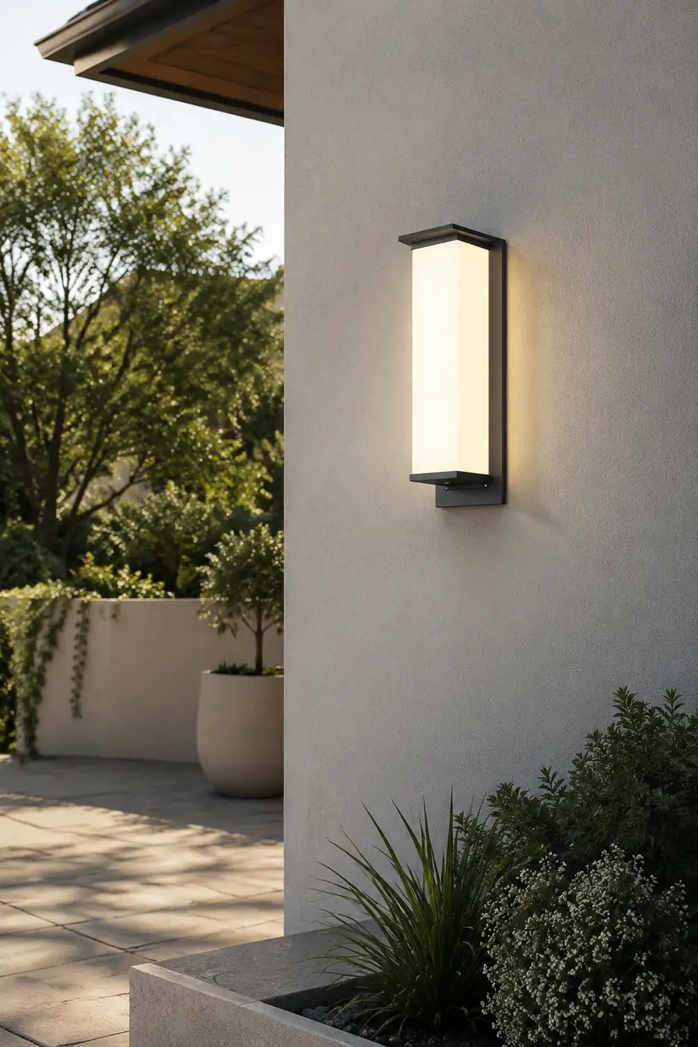 Orr Rechteck Außenwandleuchte Solar, 18CM/35CM/51CM/68CM/80CM/120CM Lang - Lumpaz