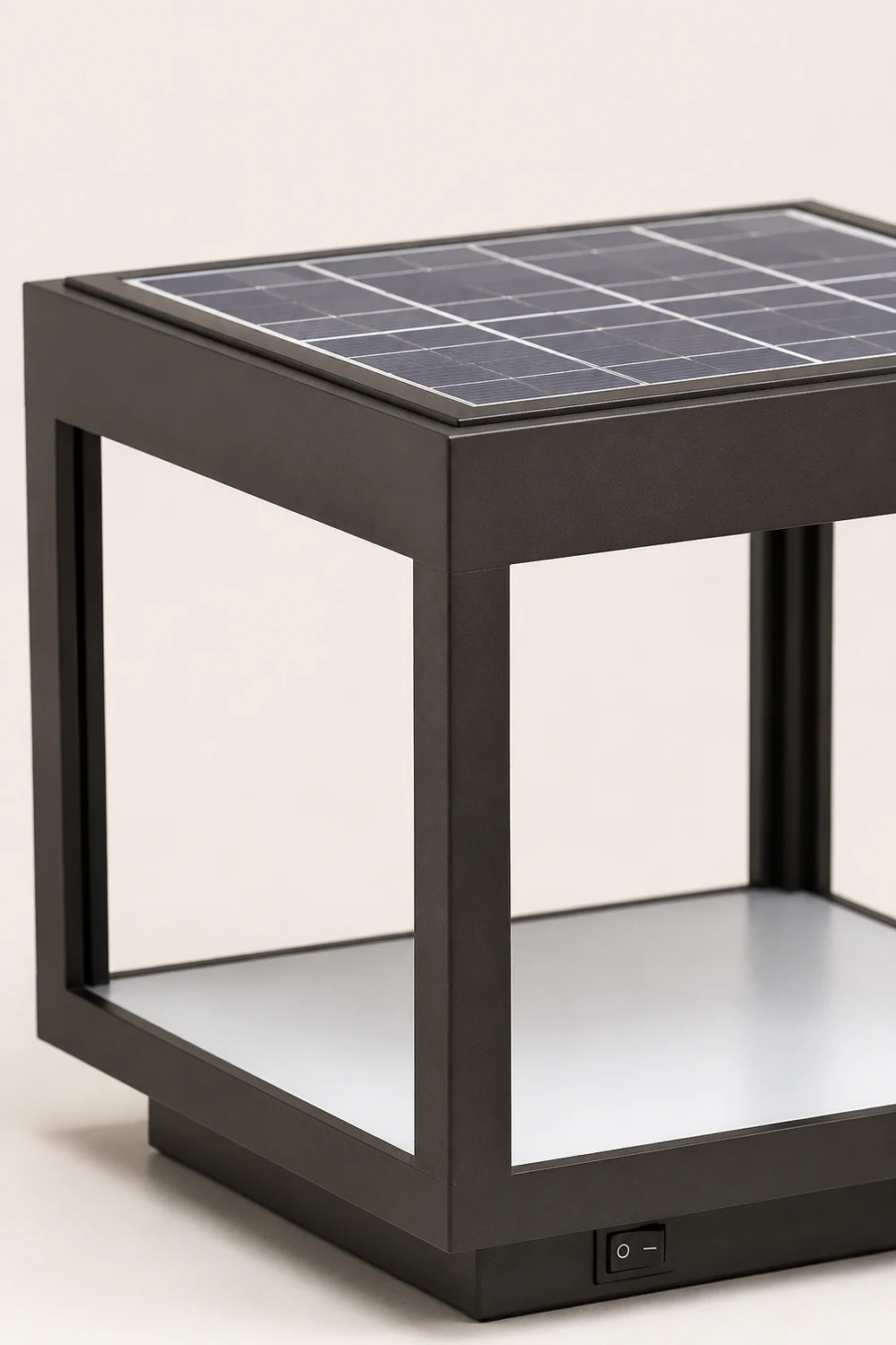 Orr Minimalistisch Außenstehleuchte Solar Schwarz,  27CM/32CM/42CM Lang - Lumpaz