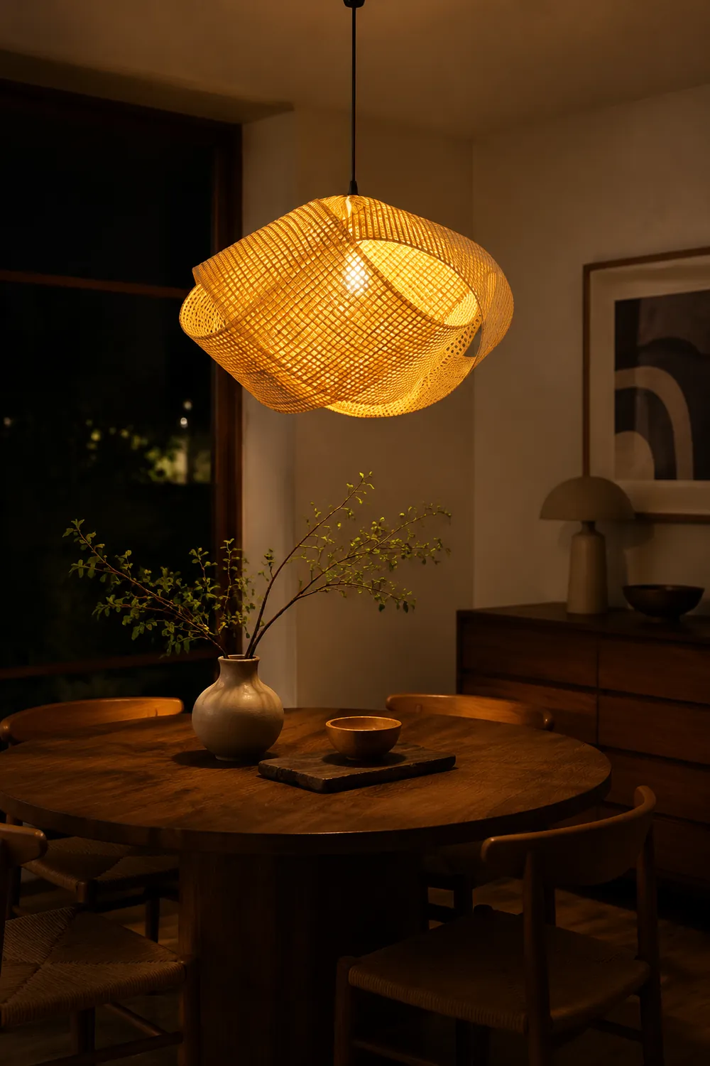 Ritta Pendelleuchte, Verdrehten Form, ∅41/50CM - Lumpaz