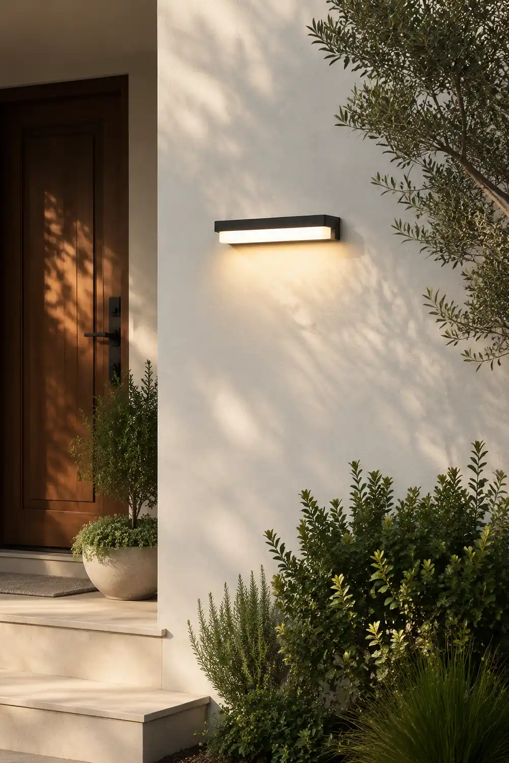 Orr Solar Außenwandleuchte, 32CM Lang - Lumpaz