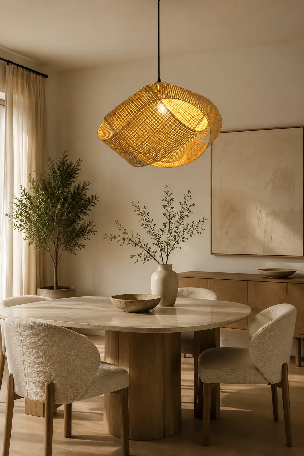 Ritta Pendelleuchte, Verdrehten Form, ∅41/50CM - Lumpaz