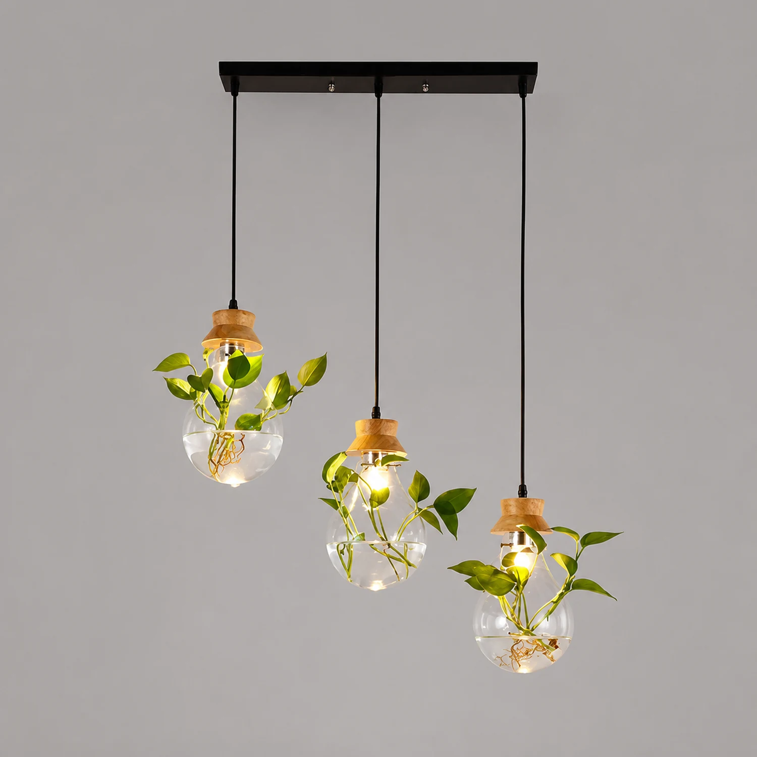 Nest Pendelleuchte Pflanzentopf-Cluster, 2 Farben/Shape, 1/3-flammig - Lumpaz