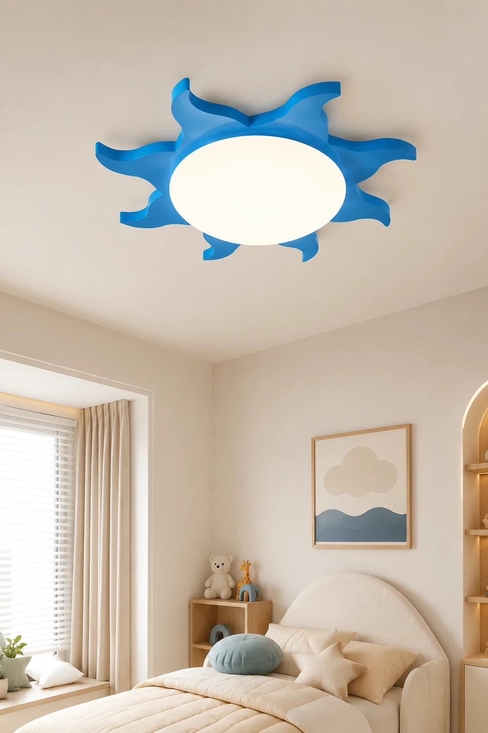 Freja Deckenleuchte Sonne, 4 Farben, ∅40CM/64CM - Lumpaz