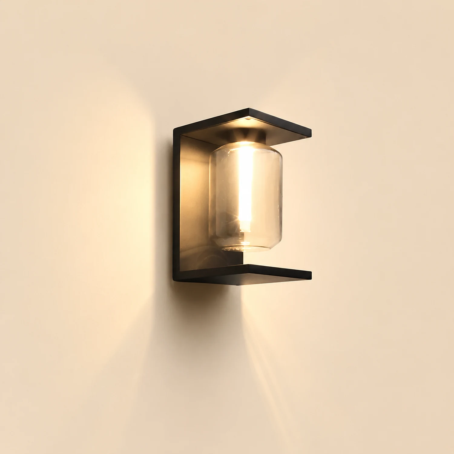 Orr Außenwandleuchte Laterne, Solar, 2 Farben, 30CM Lang - Lumpaz