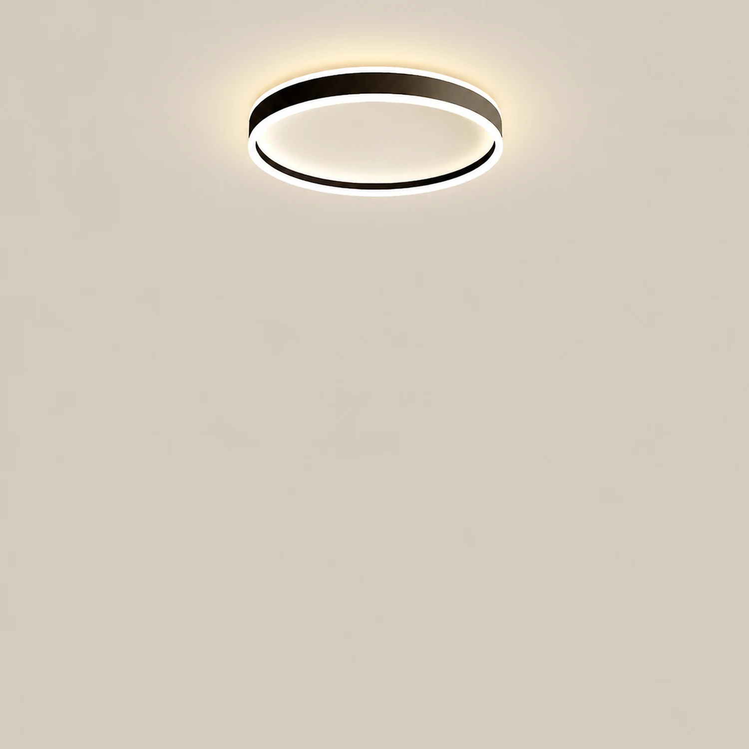 Quinn Deckenleuchte Ring, Minimalistisch, 2 Farben, ∅40CM/50CM - Lumpaz