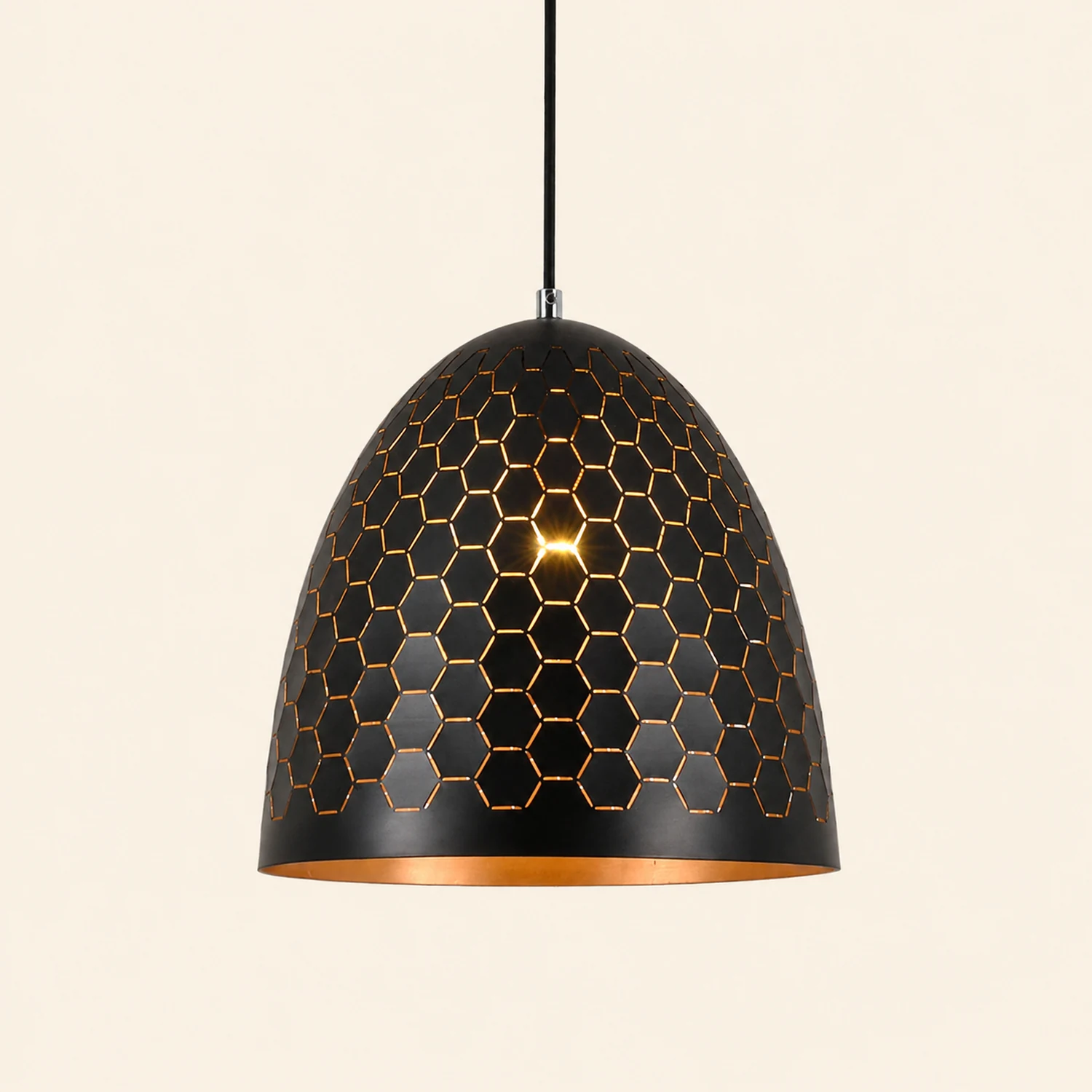 Nazifa Industriell Pendelleuchte Schwarz, 25/30/40CM Lang - Lumpaz