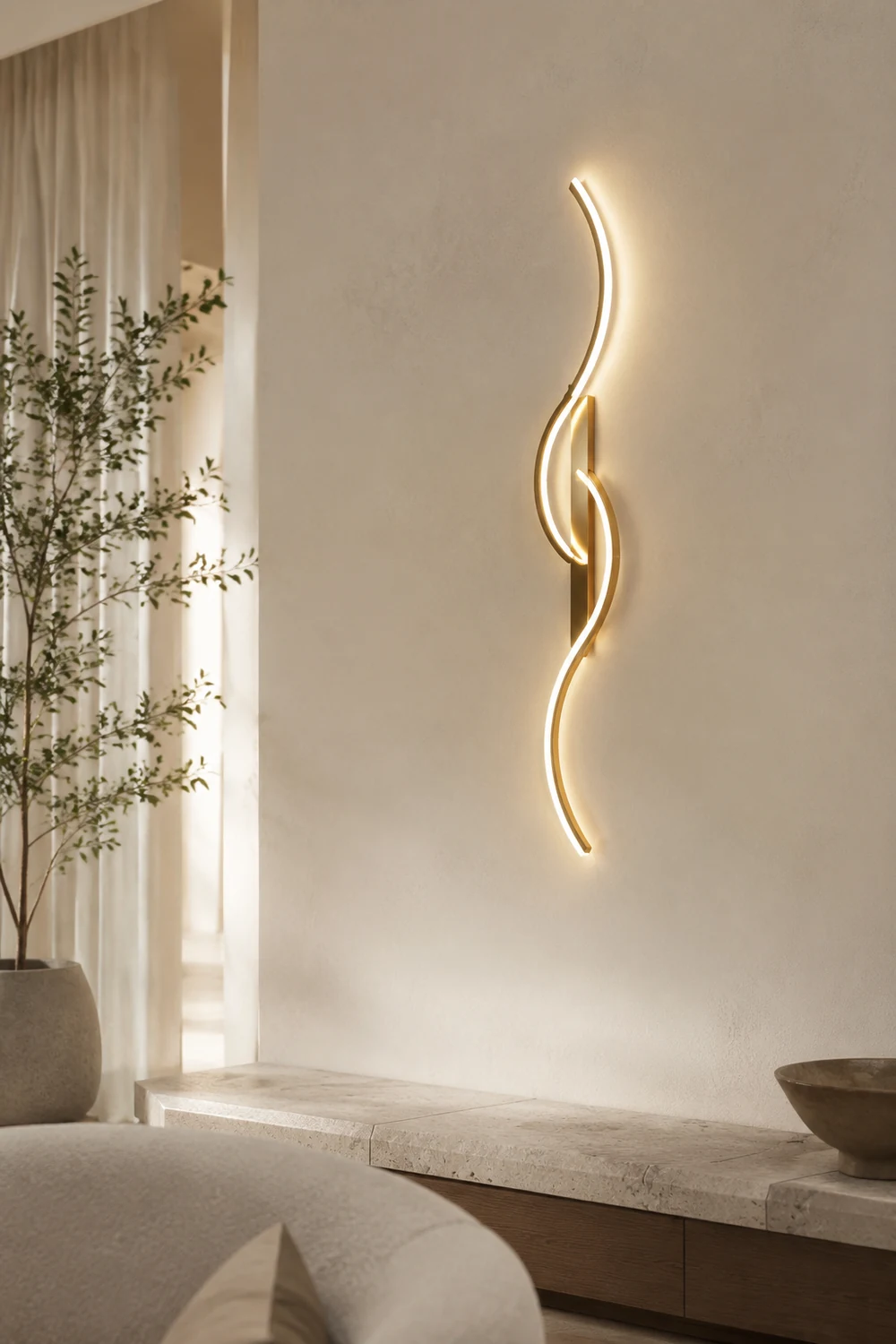 Wandleuchte, 3 Farben, 60/80/100/120/150CM Lang - Lumpaz