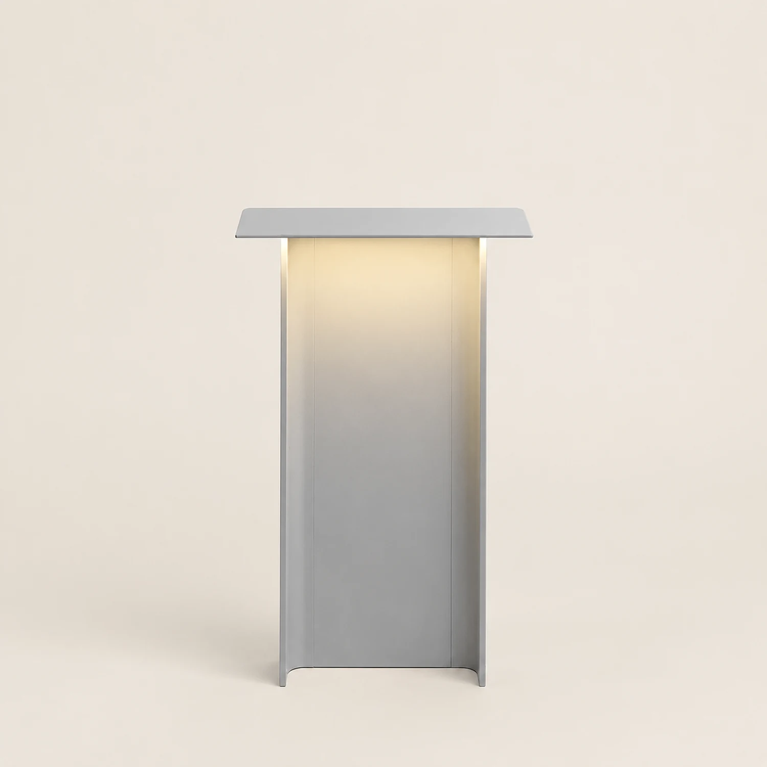 Orr Modern Außen-Pollerleuchte Grau Solar, 32CM/72CM Lang - Lumpaz