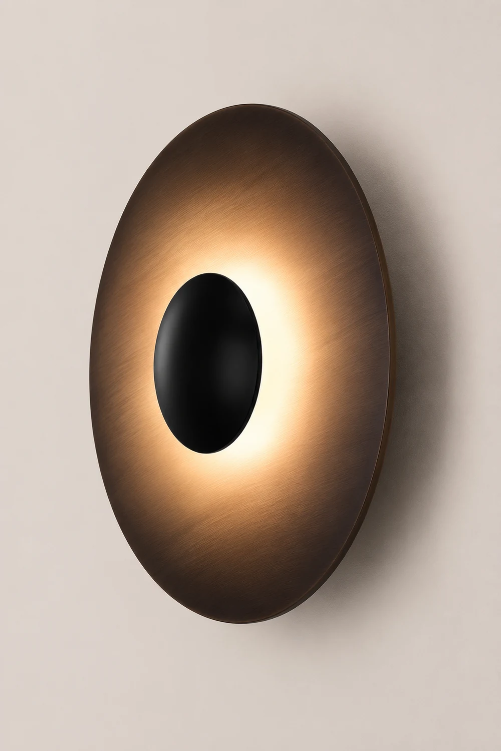 Orr Rund Außenwandleuchte Schwarz/Weiß, ∅ 30/40CM - Lumpaz
