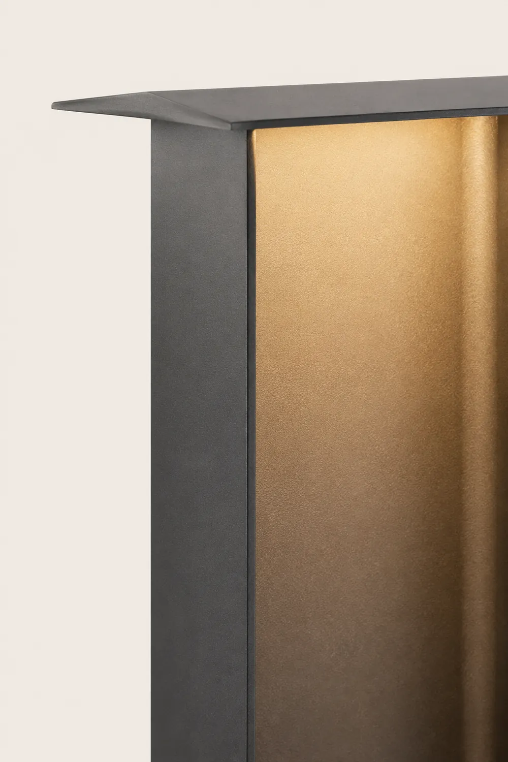 Orr Modern Außen-Pollerleuchte Grau Solar, 32CM/72CM Lang - Lumpaz