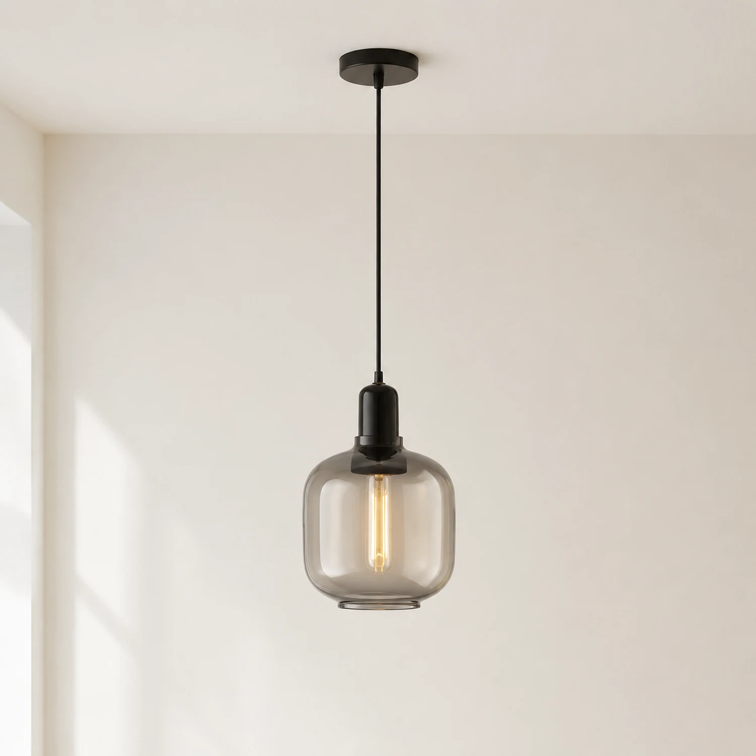 Hailie Pendelleuchte Zylinder, 2 Farben, ∅11CM/17CM - Lumpaz