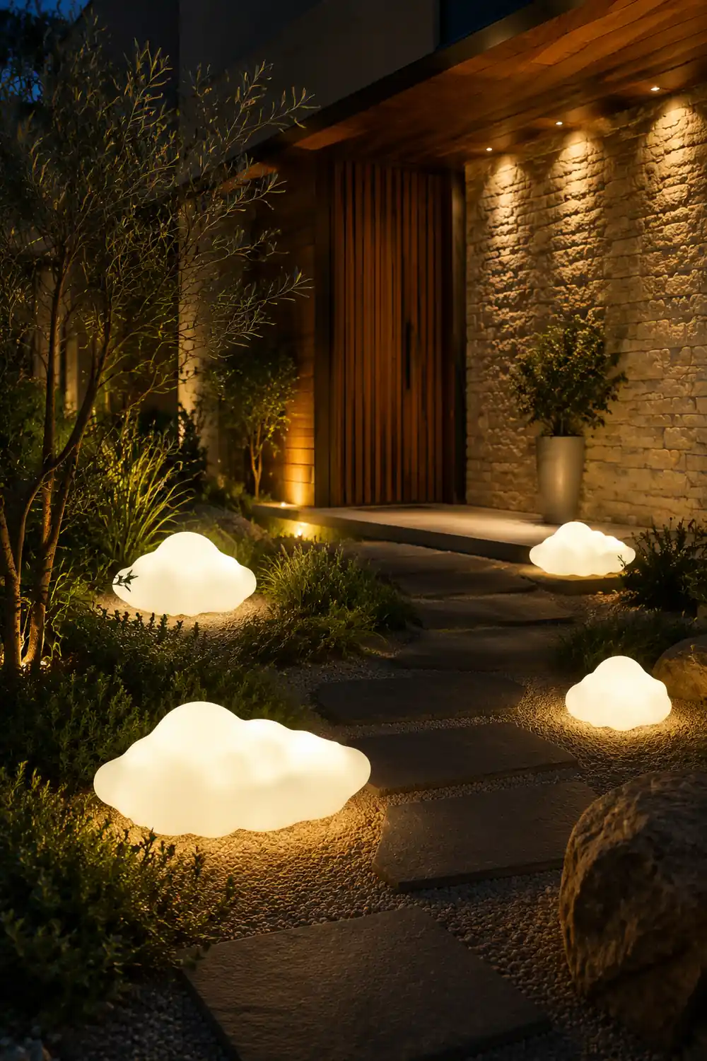 Minori Außenleuchte Wolke, Wiederaufladbar, 30CM/55CM/60CM/90CM/120CM/180CM Lang - Lumpaz
