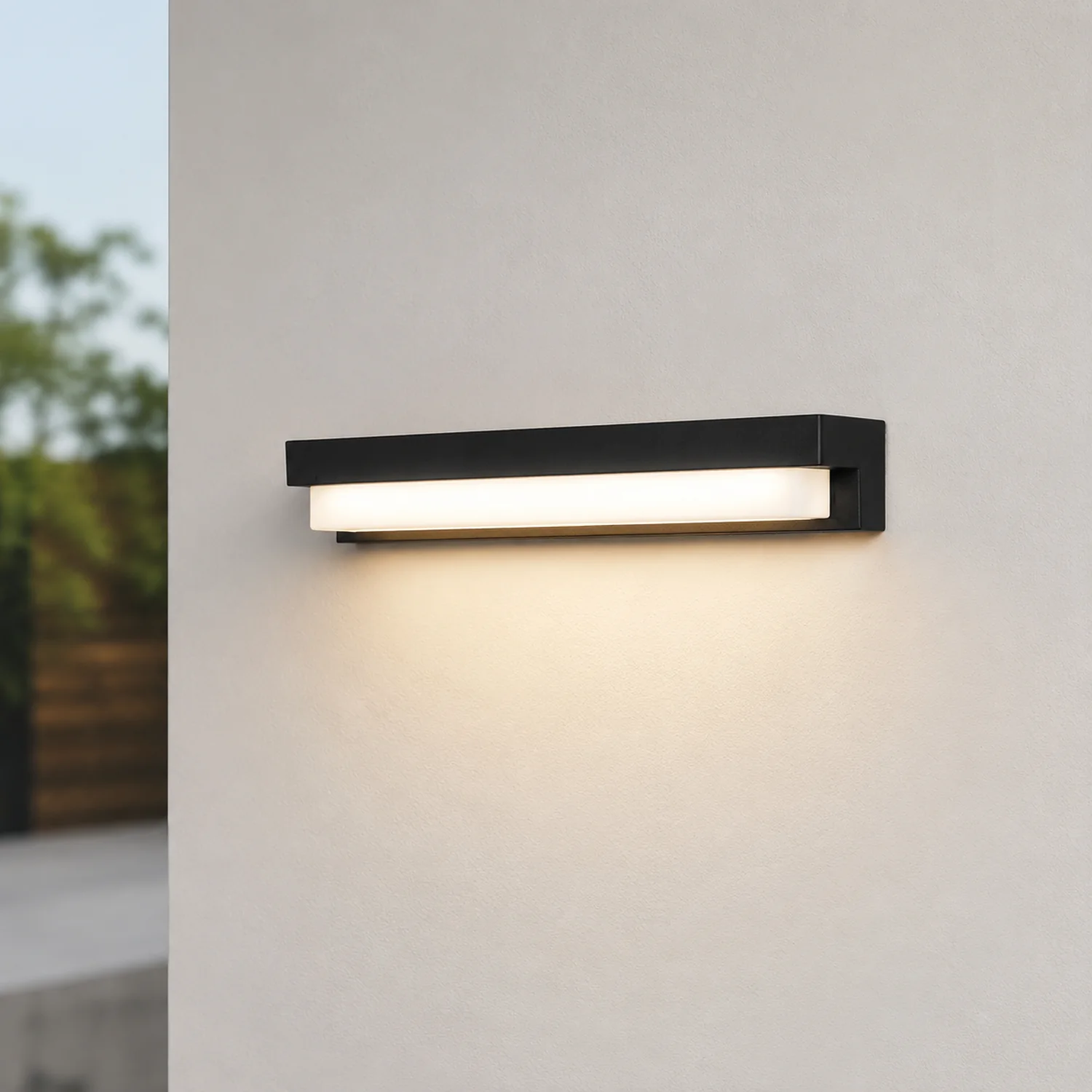 Orr Solar Außenwandleuchte, 32CM Lang - Lumpaz