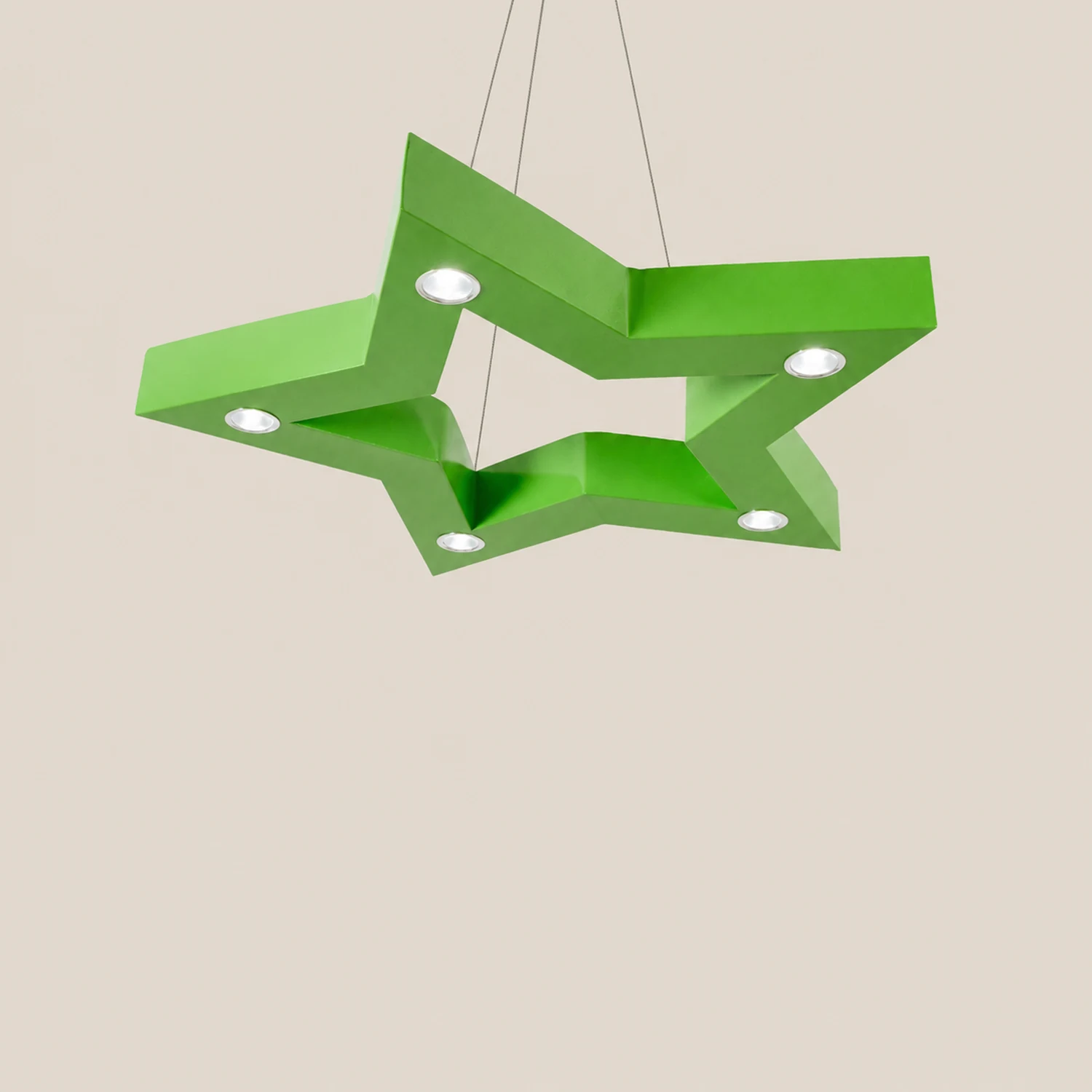 Minori Pendelleuchte Sterndesign, 4 Farben, 60CM Lang - Lumpaz