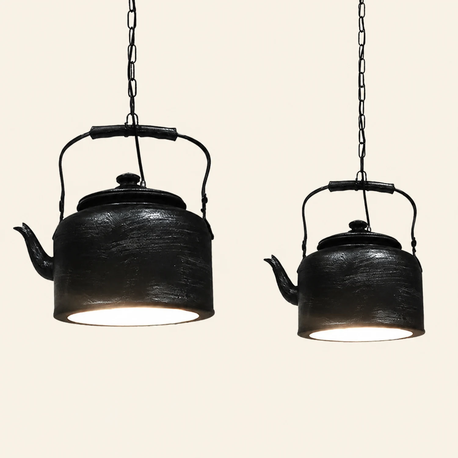 Alessio Vintage Pendelleuchte Kannendesign, 3 Farben, 28CM Lang - Lumpaz