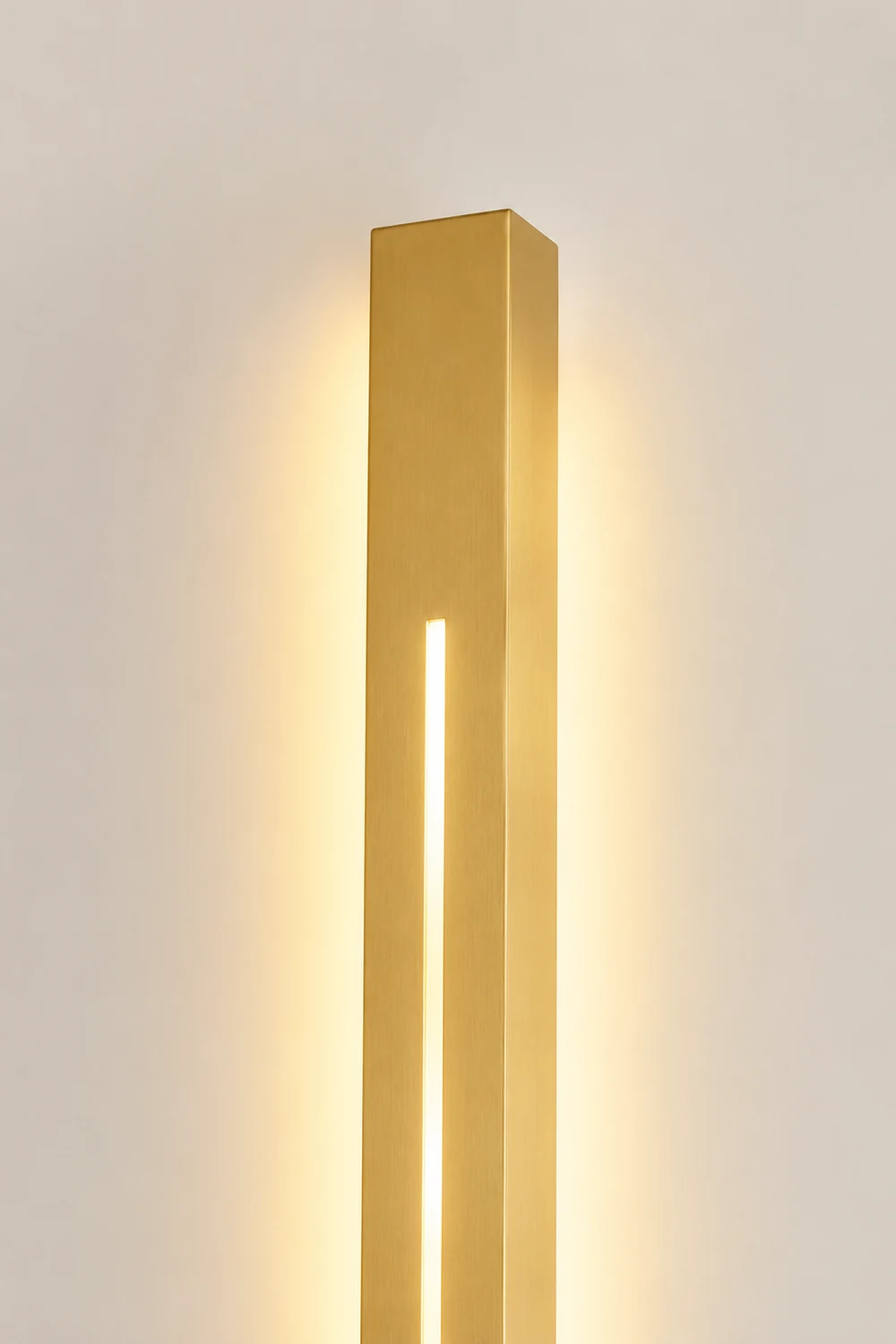 Edge Innenwandleuchte, Schwarz & Gold, 60/80/100/120/150/180/200CM Lang - Lumpaz