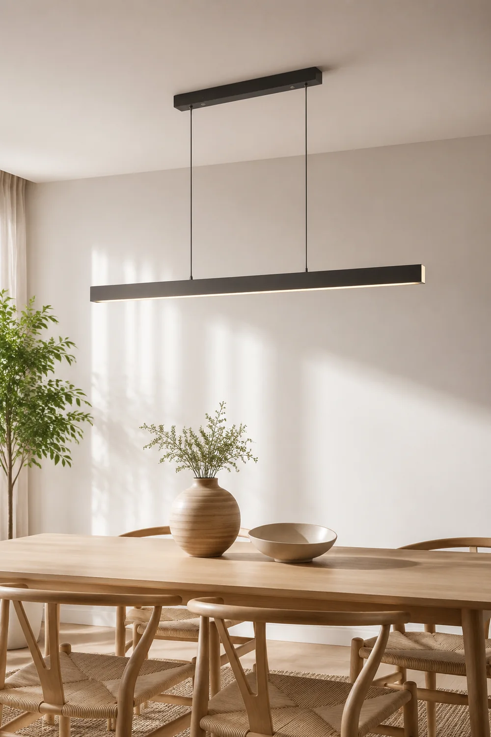 Edge Moderne einfache lineare LED Pendelleuchte, L 80/150CM - Lumpaz