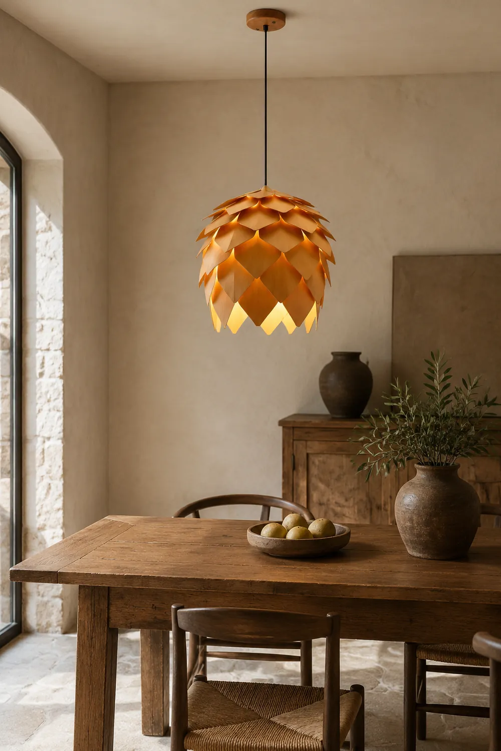 Ozawa Pendelleuchte Kiefernzapfen, ∅25/40/50/60CM - Lumpaz