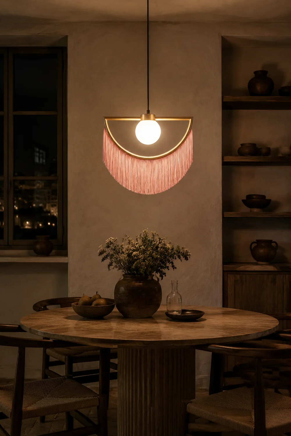 Minori Halbrund Pendelleuchte, 4 Farben, 38/60CM Lang - Lumpaz