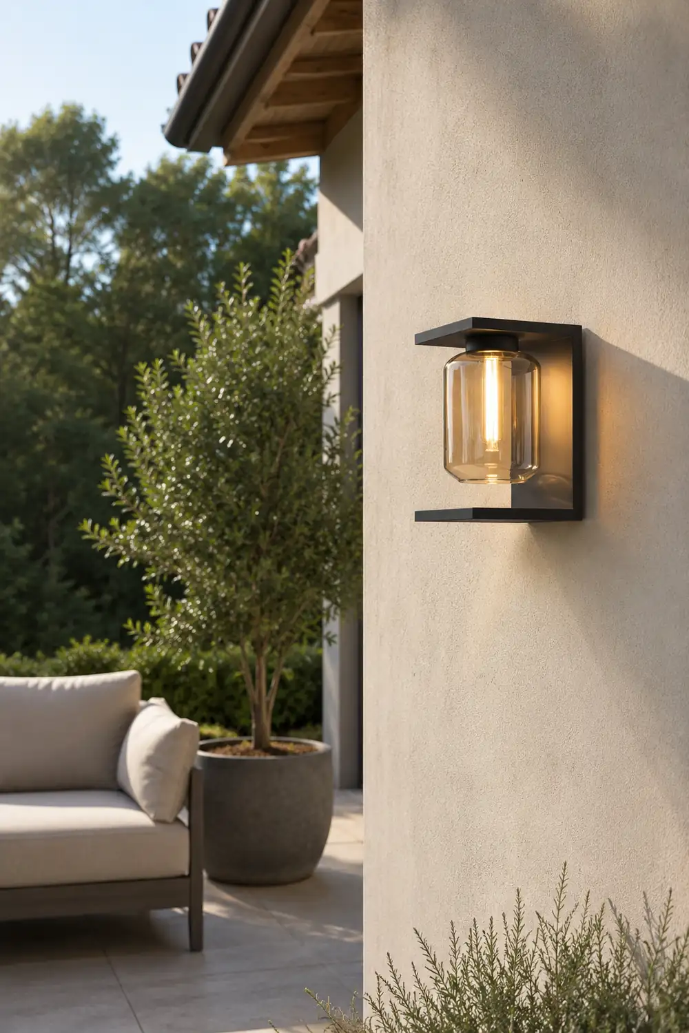 Orr Außenwandleuchte Laterne, Solar, 2 Farben, 30CM Lang - Lumpaz
