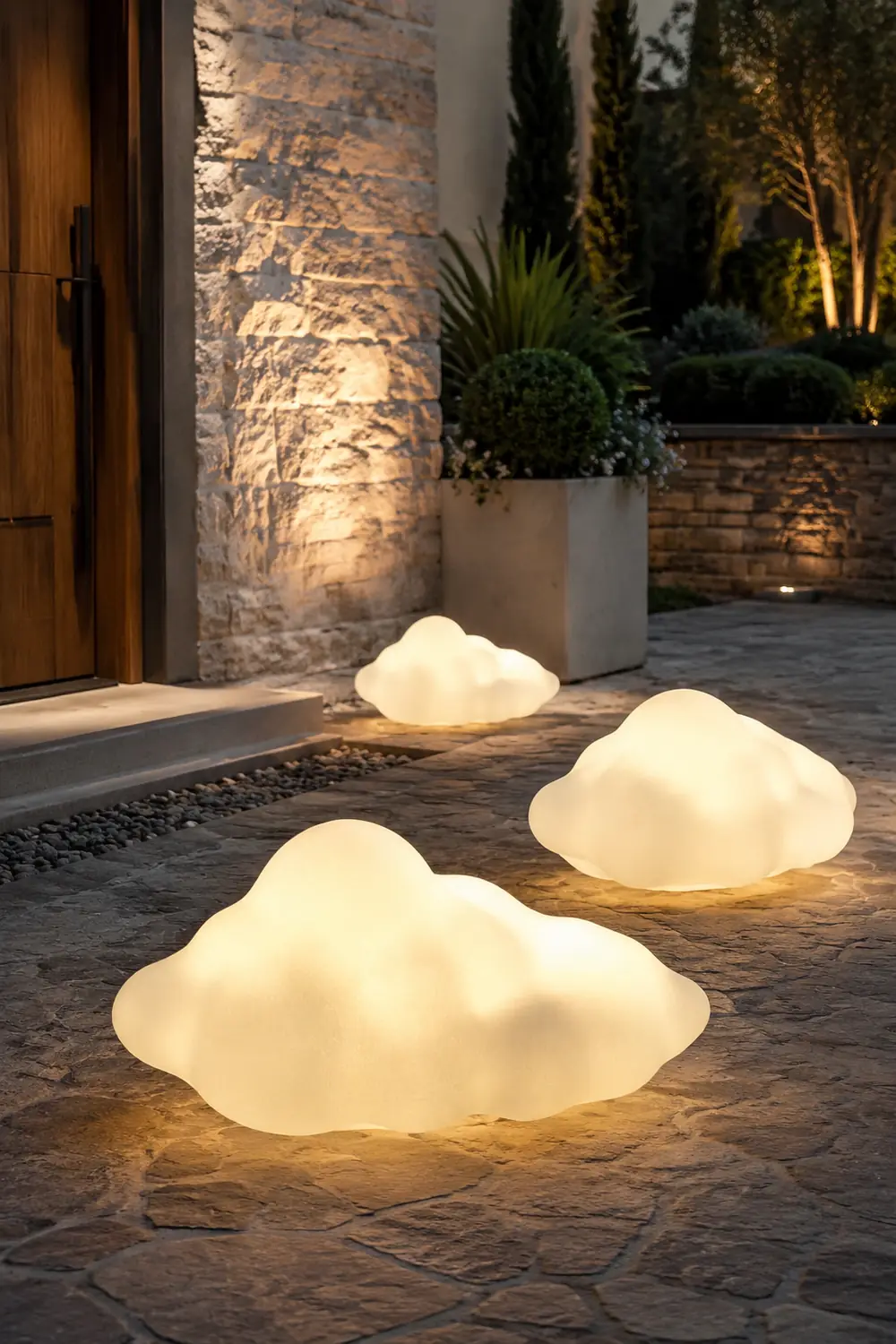 Minori Außenleuchte Wolke, Wiederaufladbar, 30CM/55CM/60CM/90CM/120CM/180CM Lang - Lumpaz