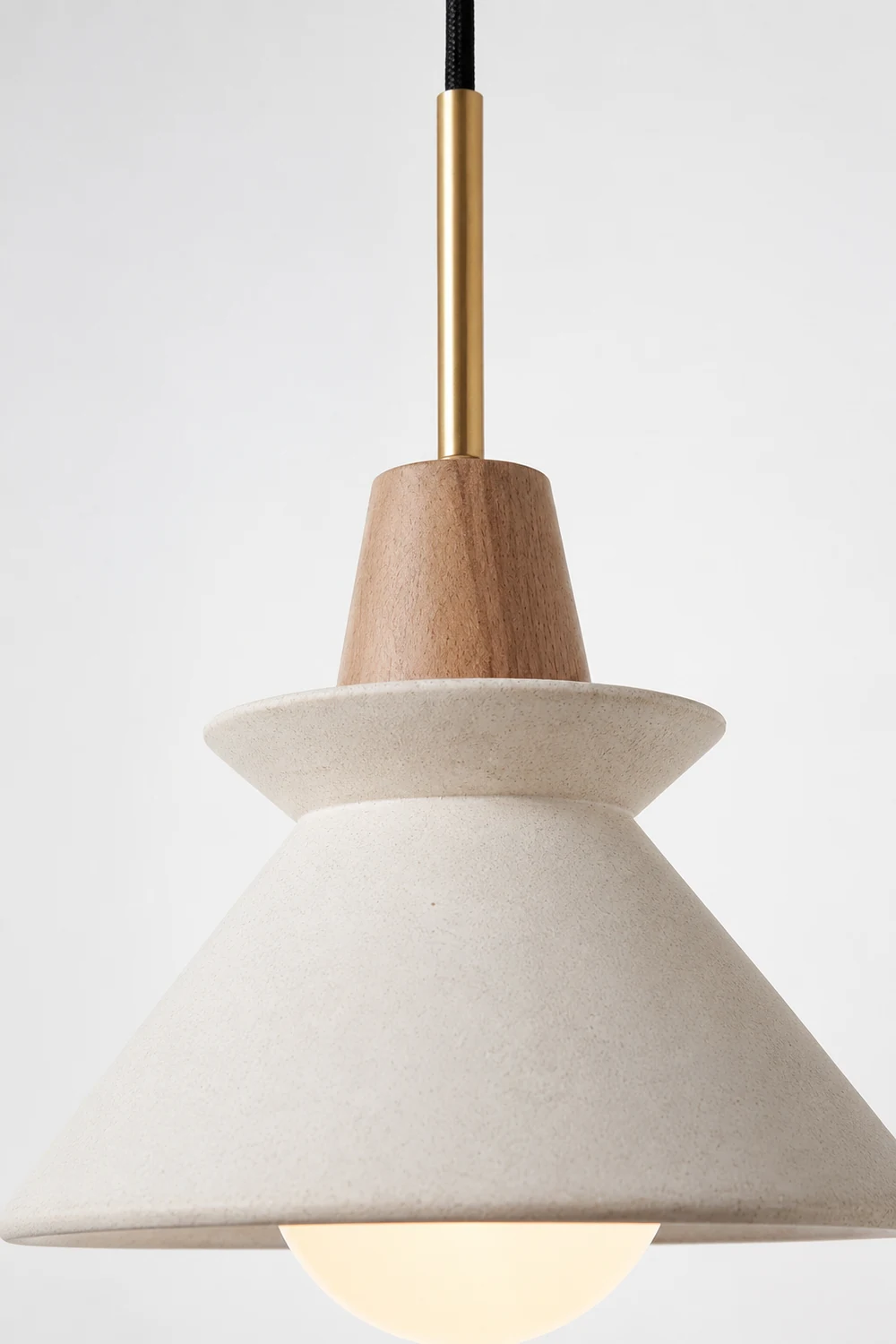 Ozawa MInimalistisch Pendelleuchte Weiß, ∅20/25CM - Lumpaz
