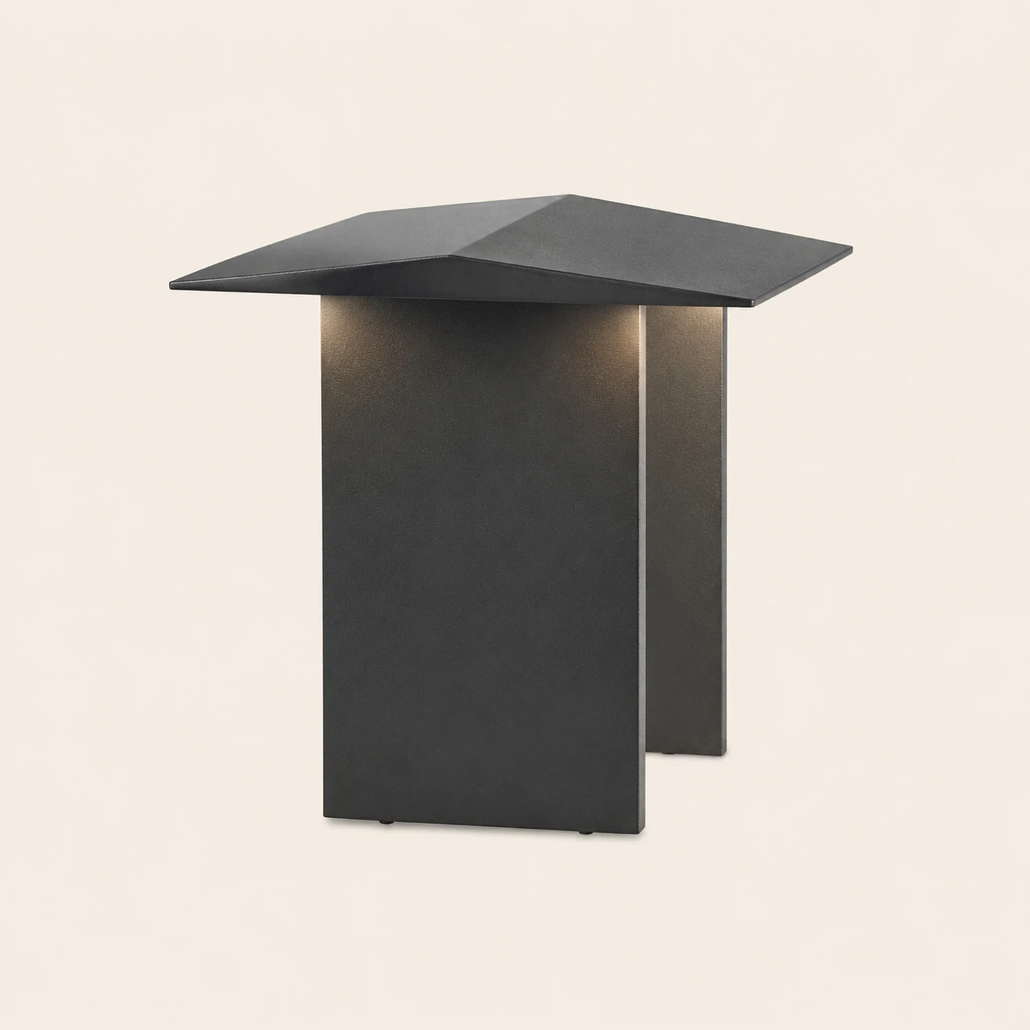 Orr Modern Außen-Pollerleuchte Grau Solar, 32CM/72CM Lang - Lumpaz