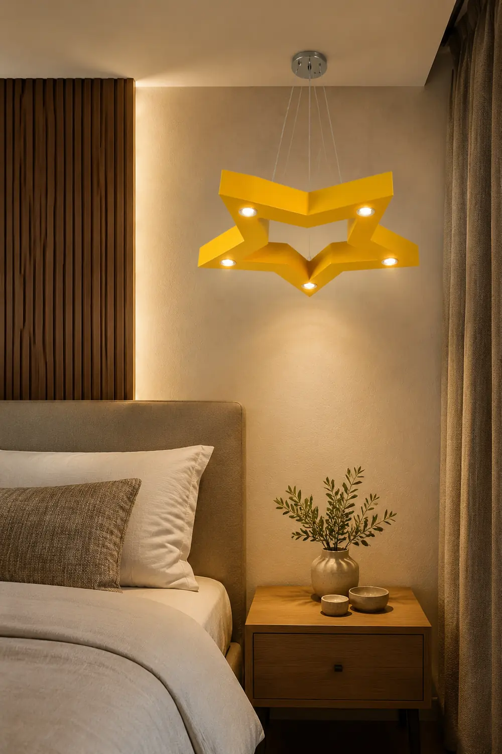 Minori Pendelleuchte Sterndesign, 4 Farben, 60CM Lang - Lumpaz